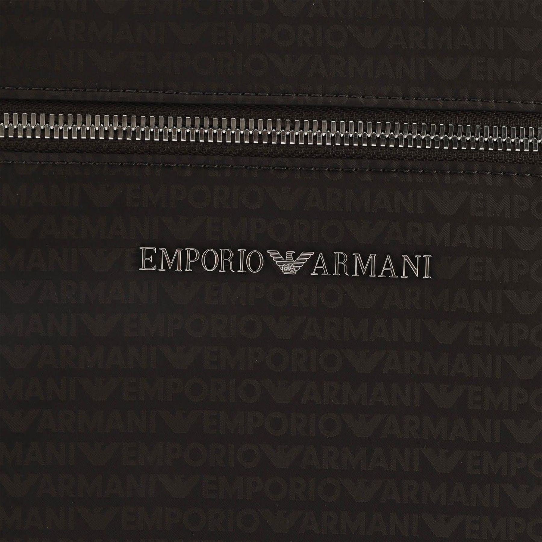 Emporio Armani Allover Jacquard Logo Shoulder Bag