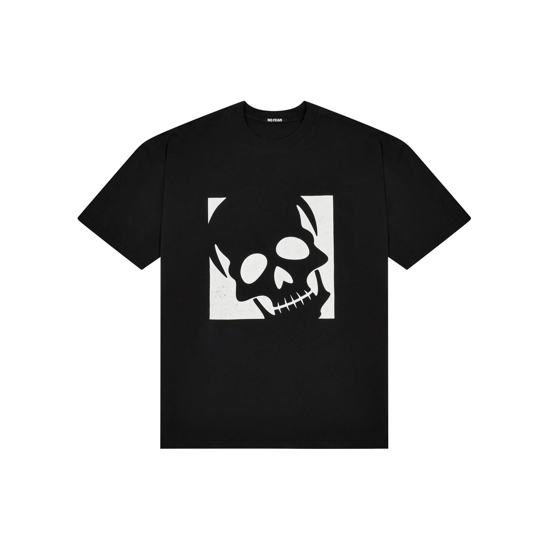 No Fear Logo Print Crew Neck Short Sleeve T-Shirt