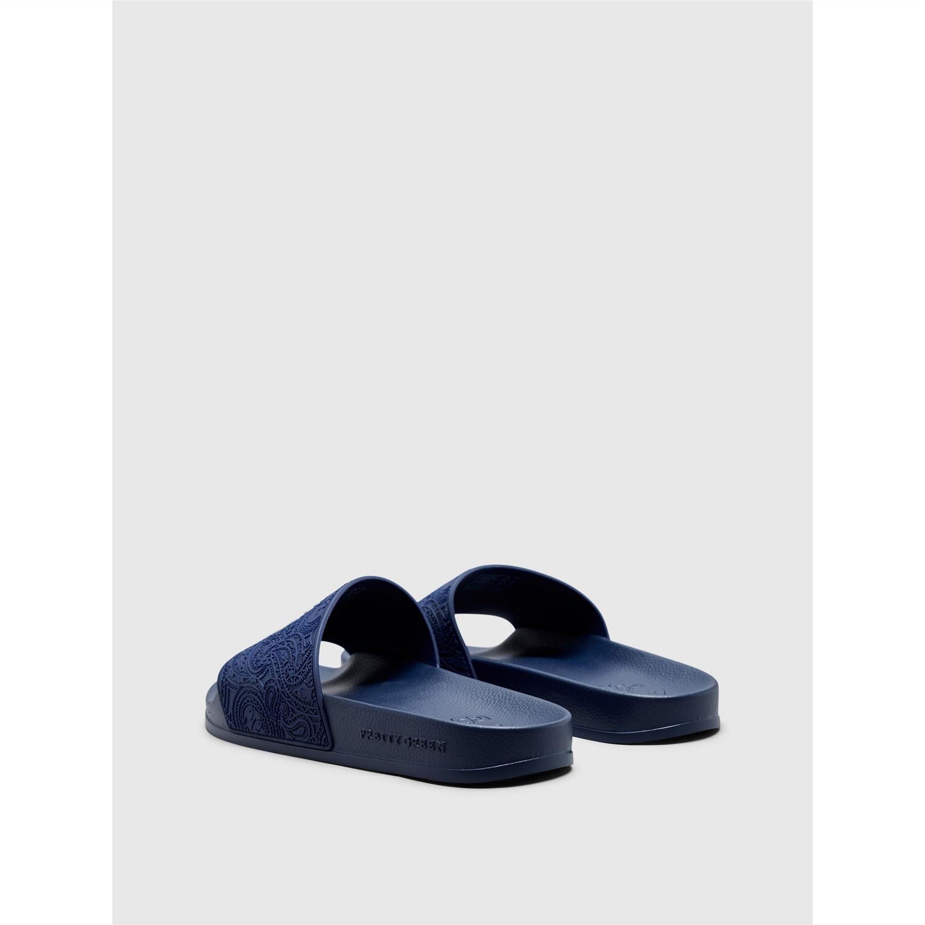 Pretty Green Okala Paisley Flat Heel Open Toe Slides