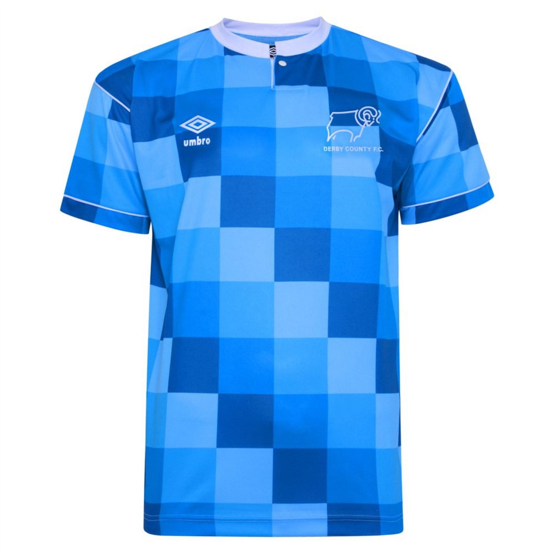 Score Draw Derby County 1988 Retro Away Shirt Adults