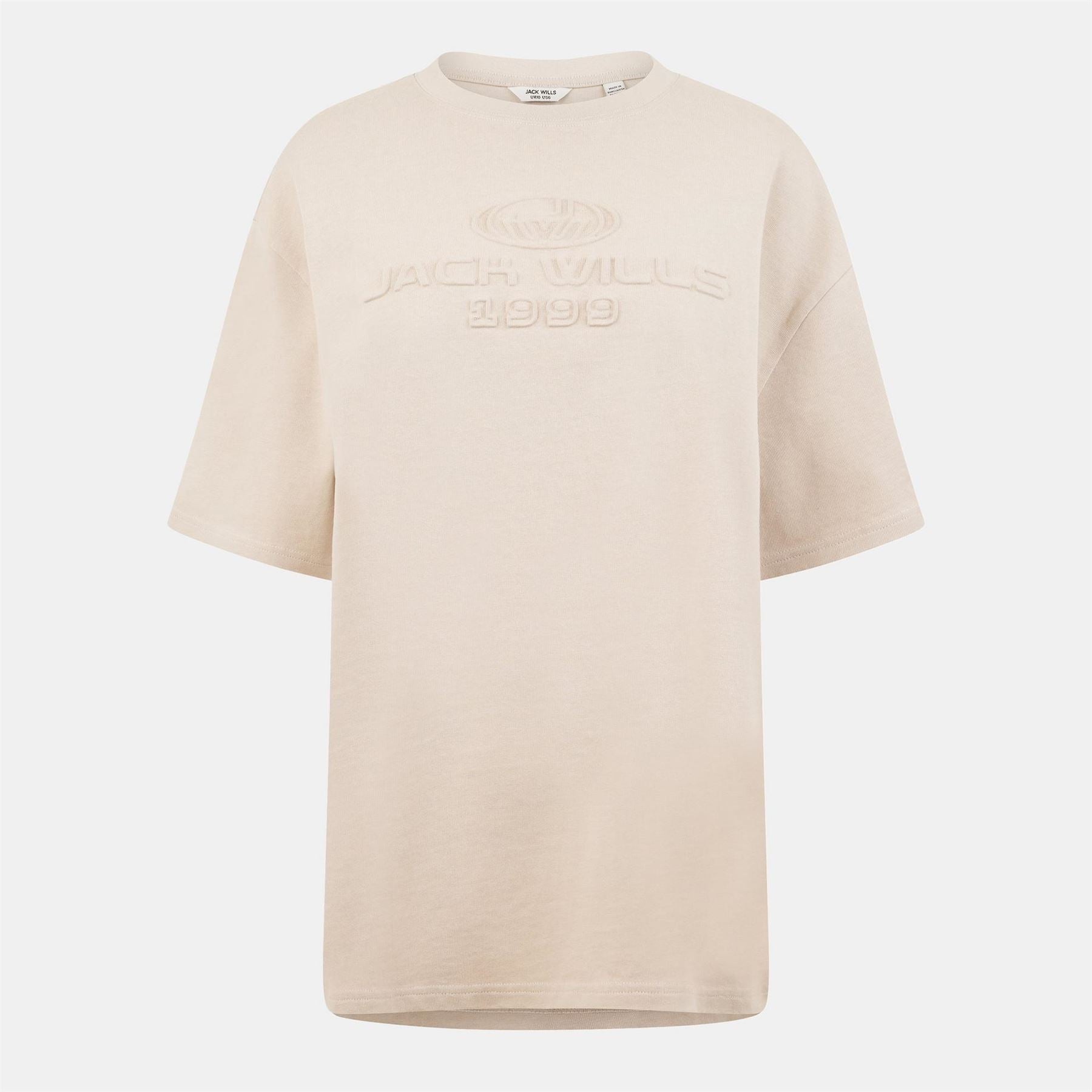 Jack Wills Jw Embossed Logo Oversized T-Shirt
