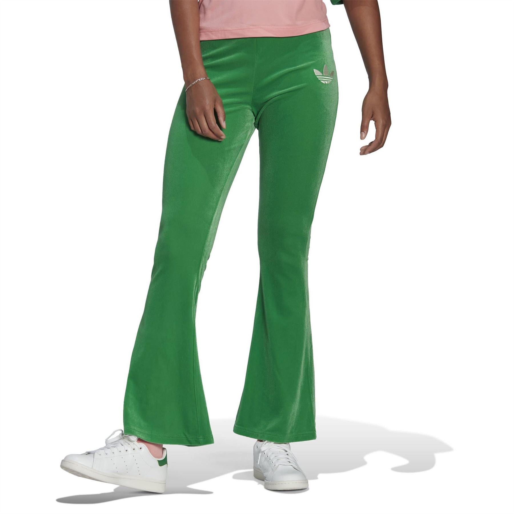 adidas Originals Womens Velour Flared Joggers