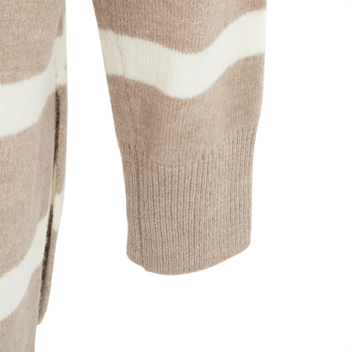 Miso Womens V Neck Loose Stripe Sweater Dress