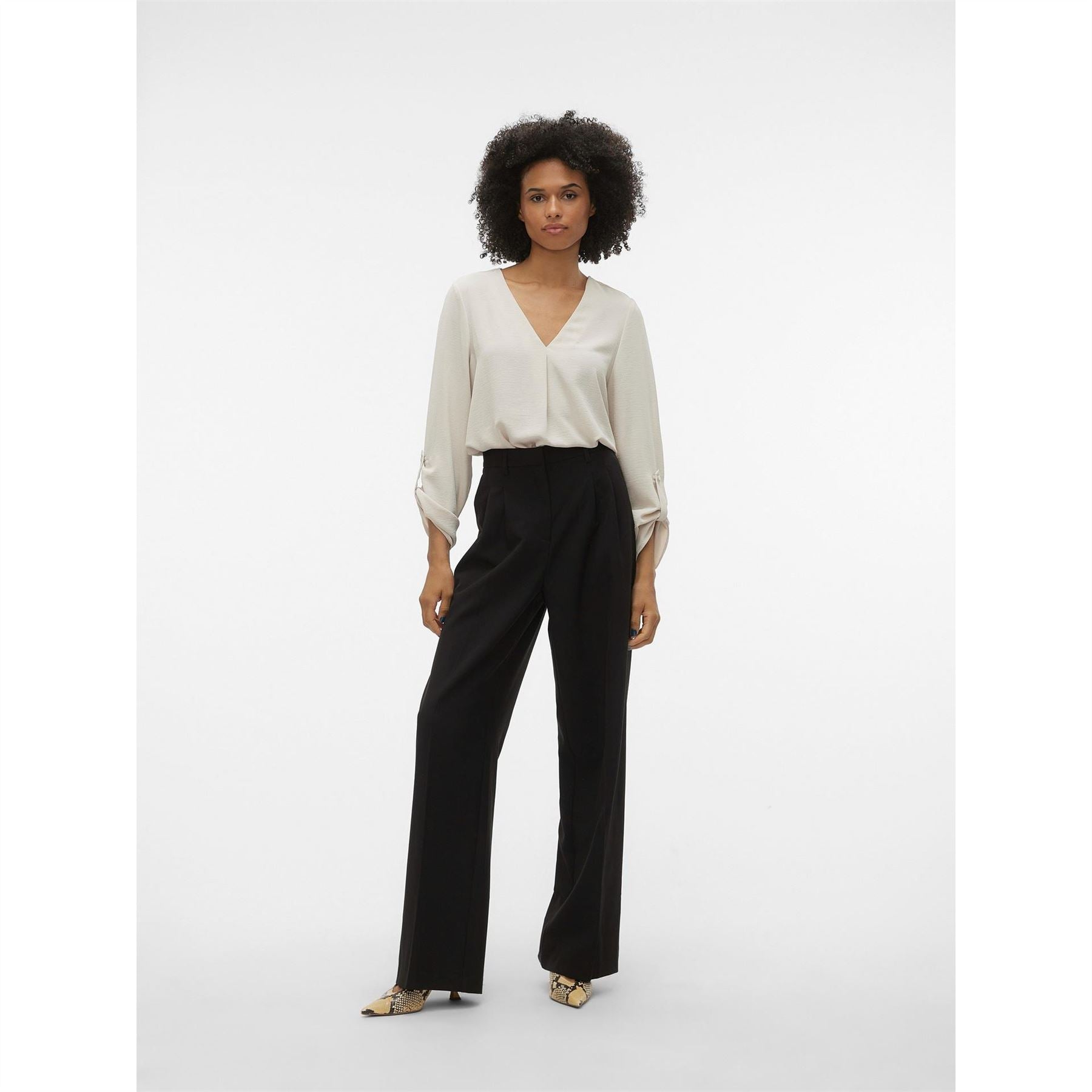 Vero Moda V-Neck Long Sleeve Blouse