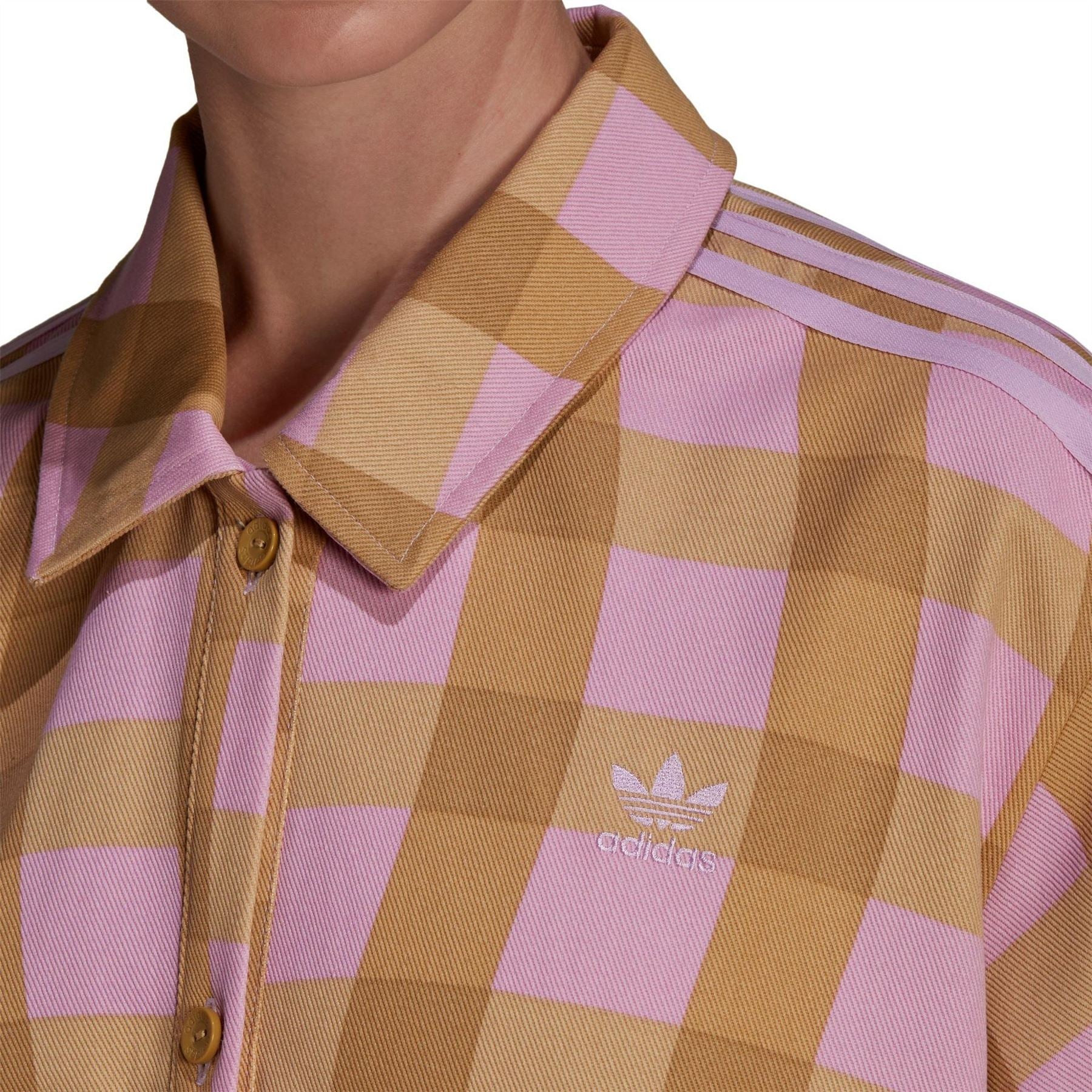 adidas Originals Twill Long Sleeve Relaxed Fit Shirt