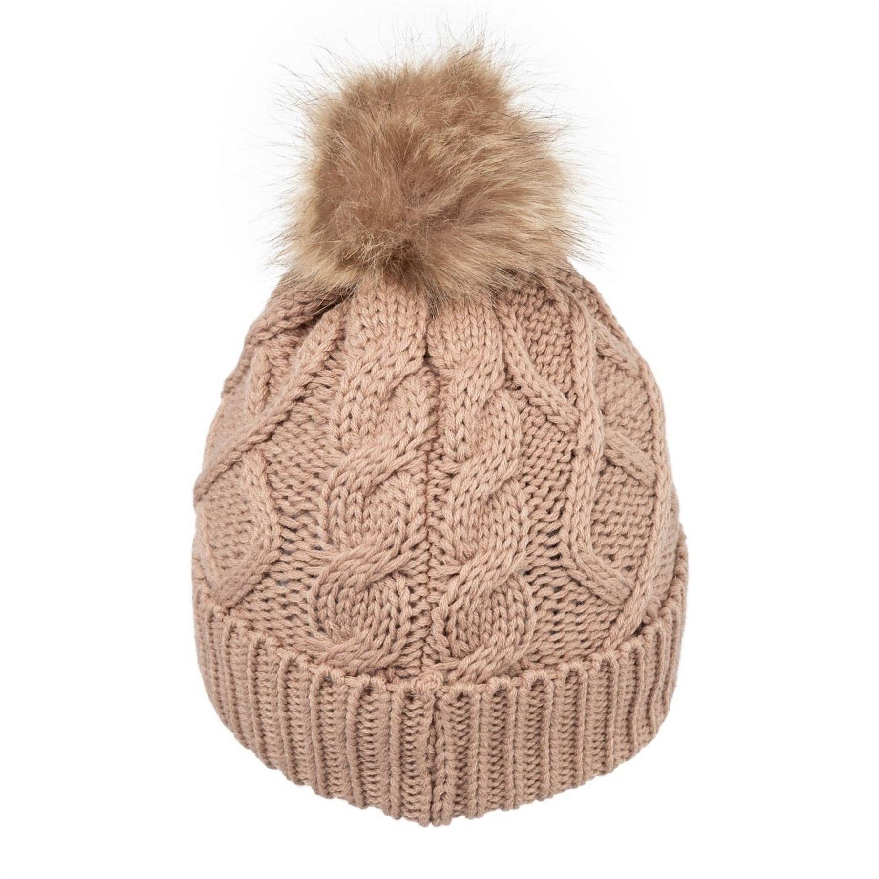 Gelert Womens Knitt Pom Beanie