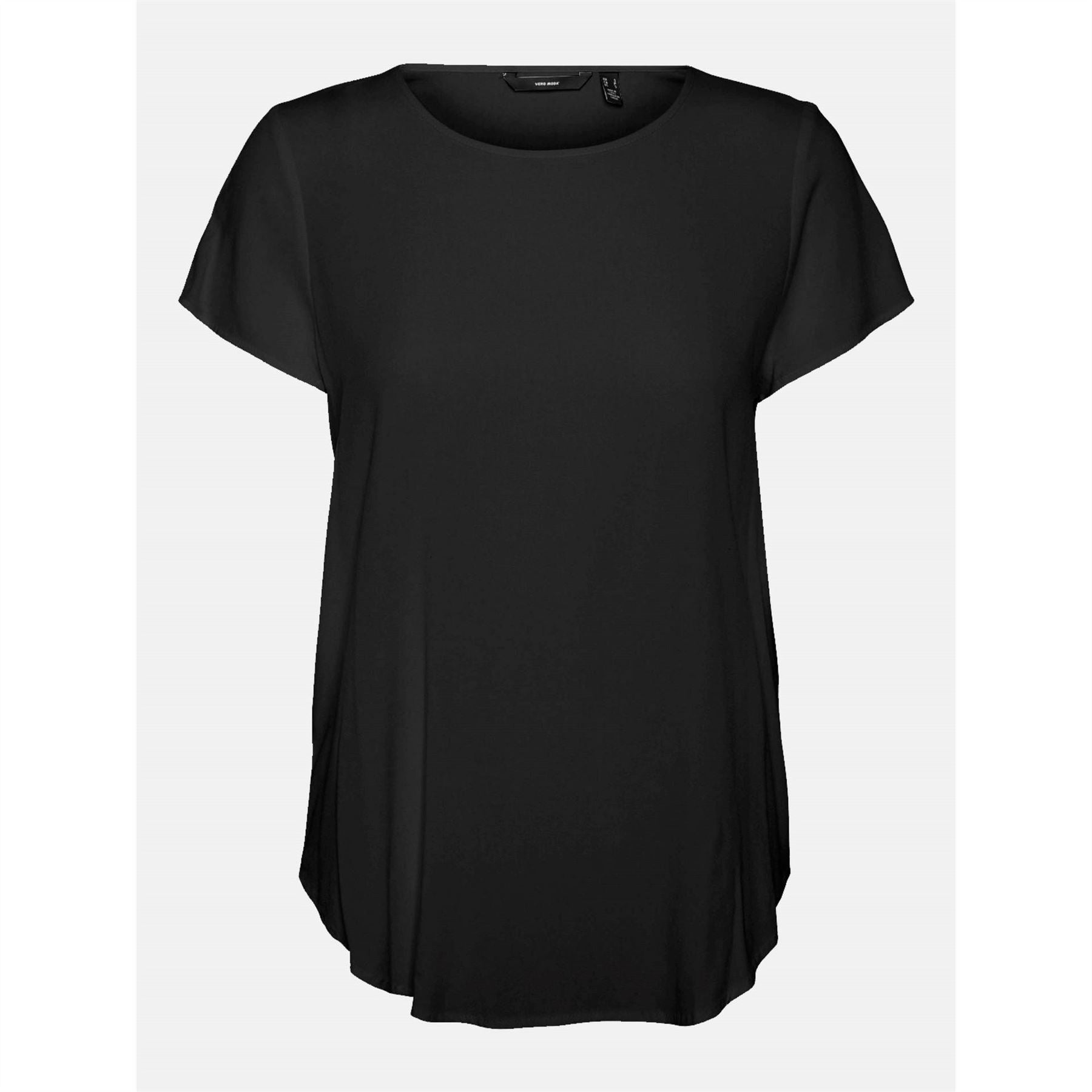 Vero Moda Crew Neck Short Sleeve Shell Blouse