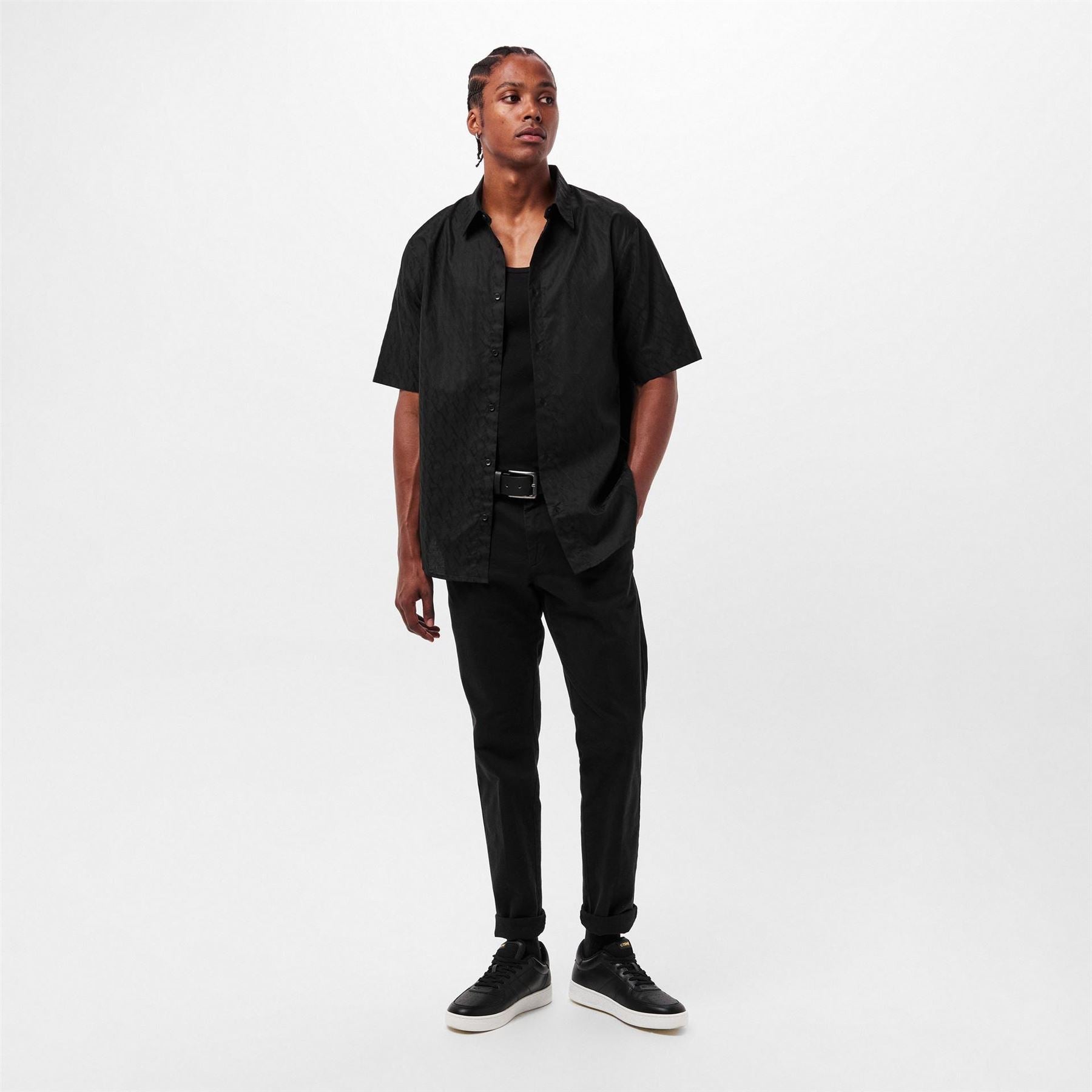 Armani Exchange Exchange Collared Neck Short Sleeve Shirt