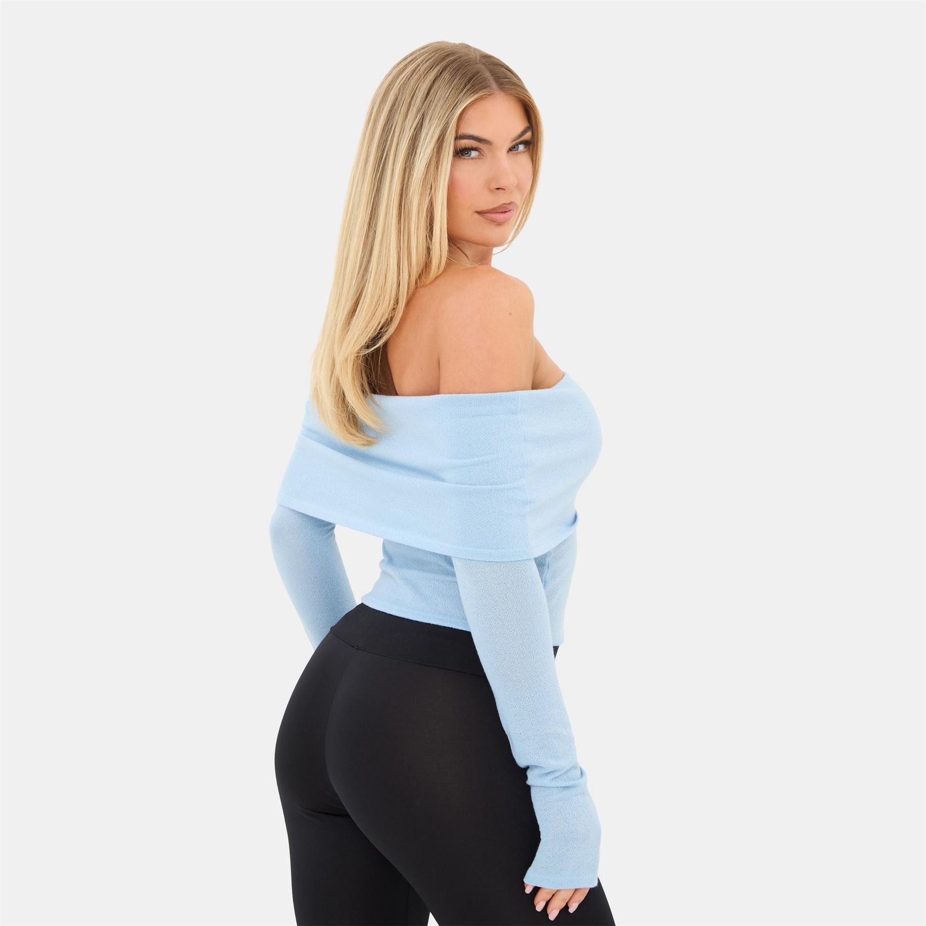 I Saw It First Long Sleeve Bardot Top