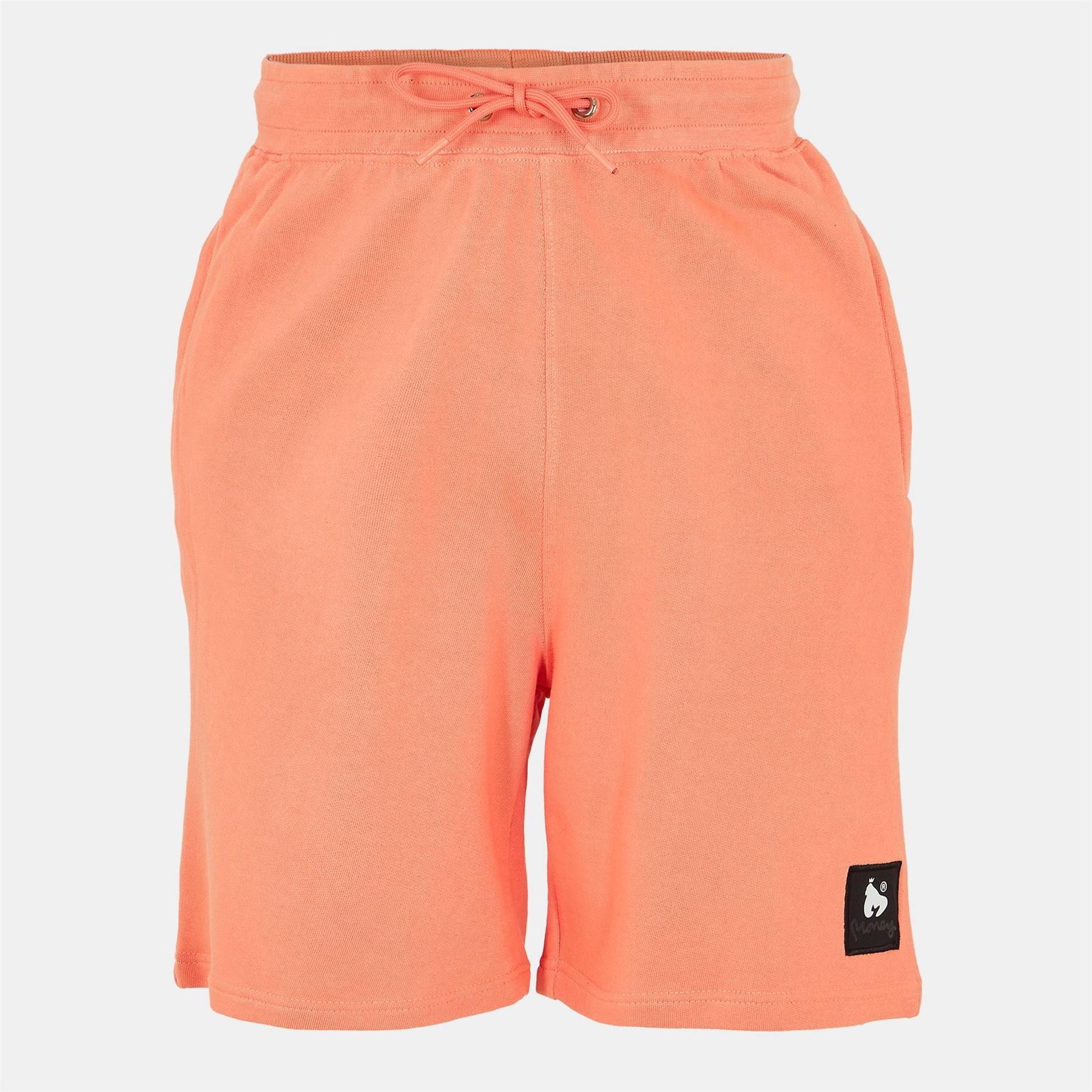 Money Solid Patterned Patch Bermuda Shorts