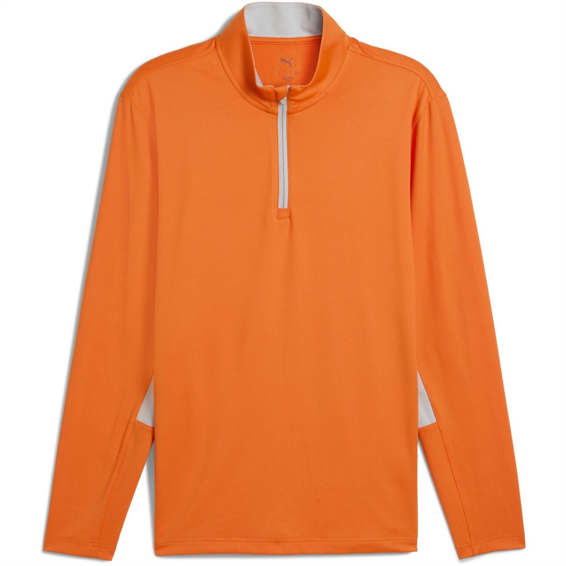 Puma Quarter Zip Long Sleeve Performance Polo Shirt
