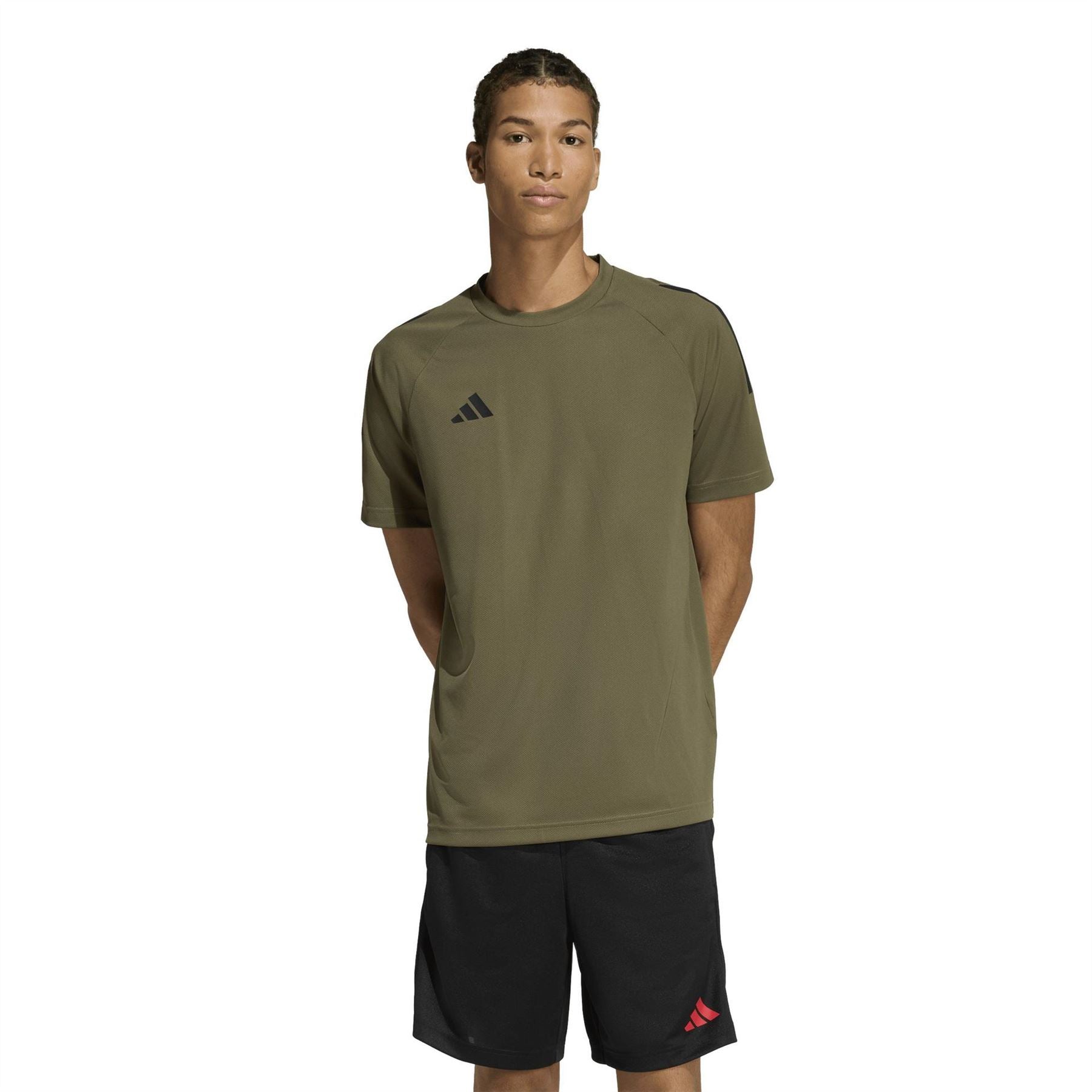 adidas Mens Classic 3 Stripe Sereno T-Shirt