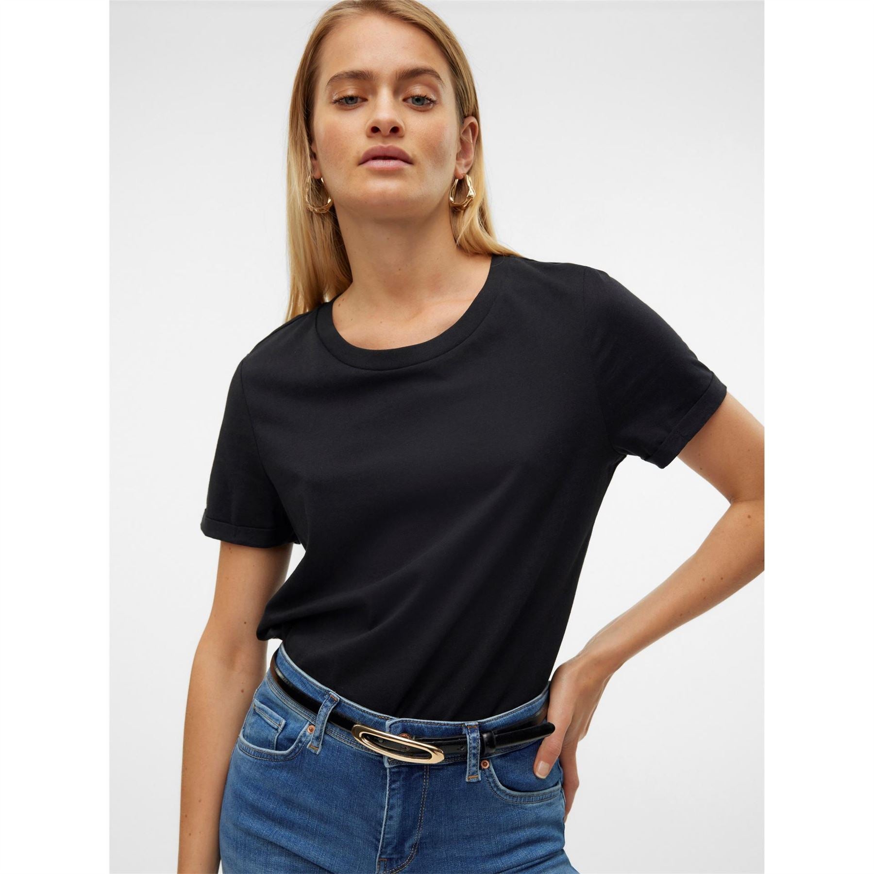 Vero Moda Regular Fit Crew Neck T-Shirt