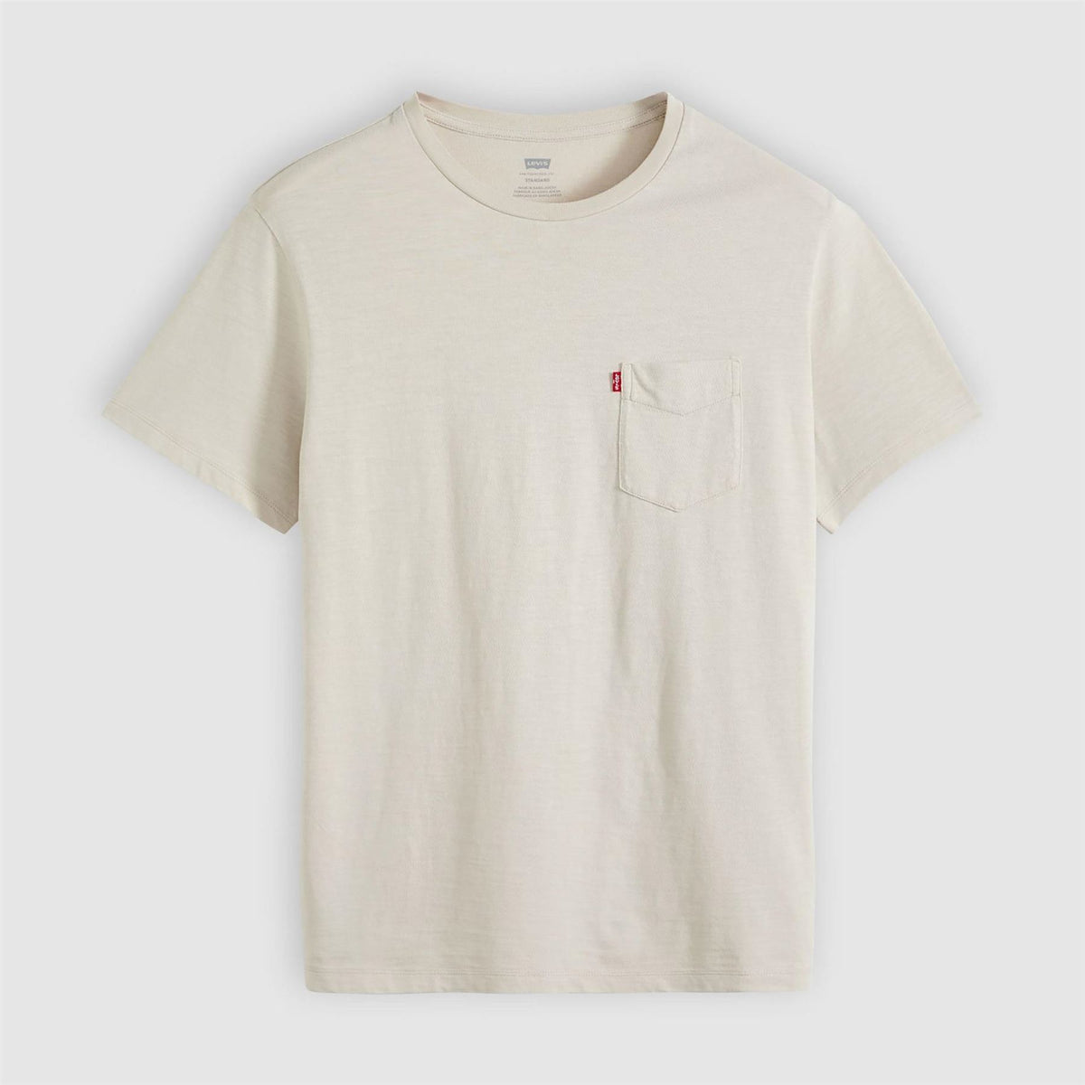 Levis Regular Fit Crew Neck Short Sleeve T-Shirt with Chest Pocket