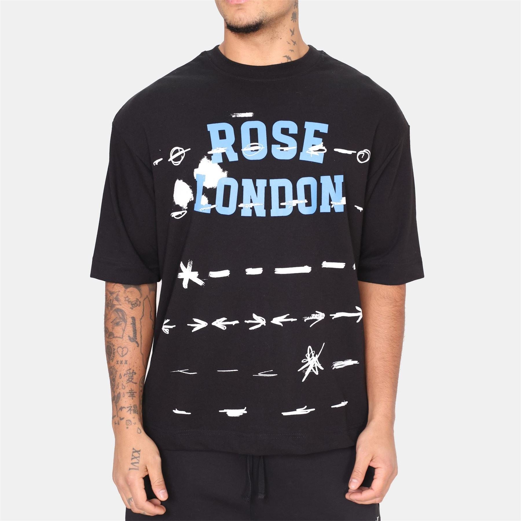 Rose London London Graffiti Stripe T-Shirt