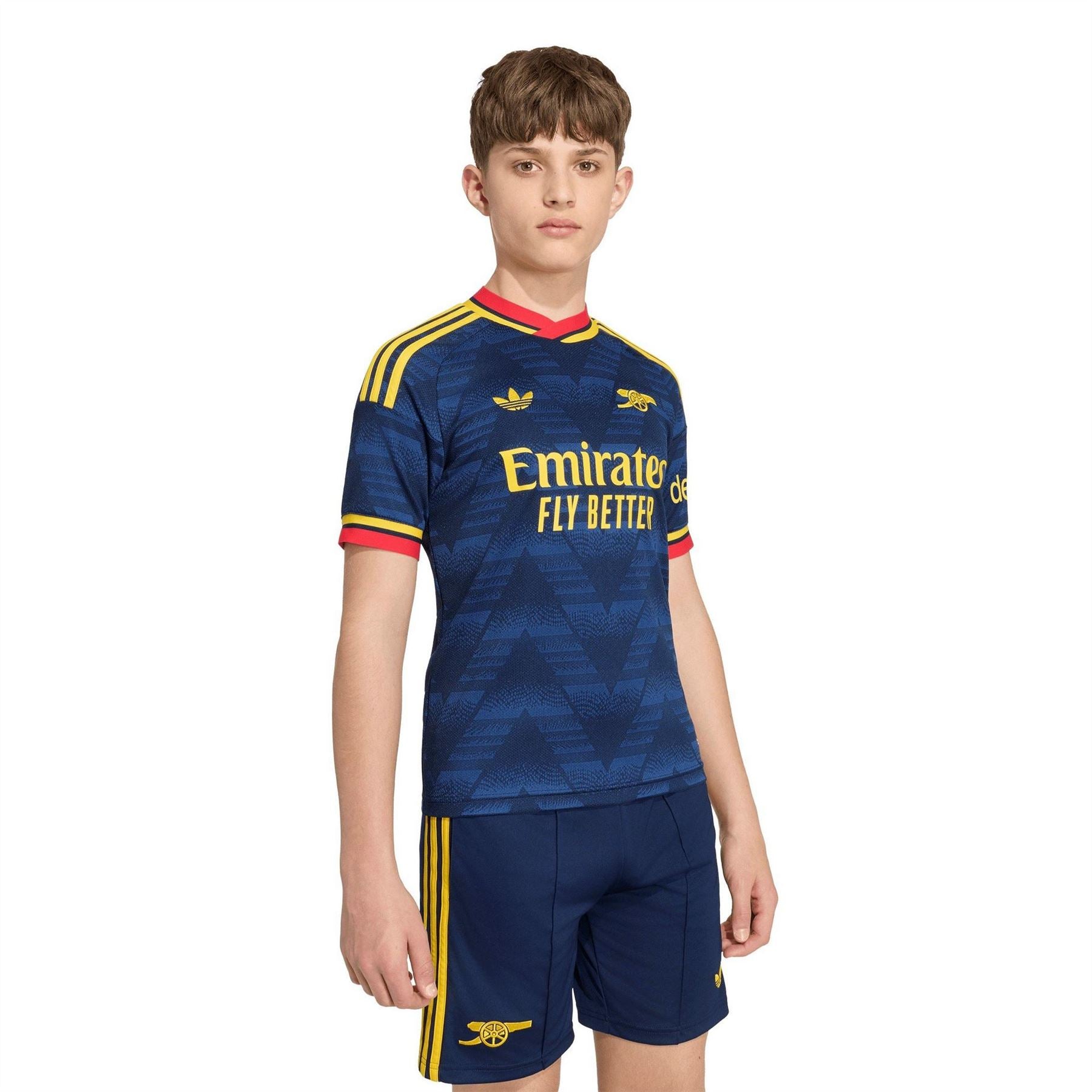 adidas Arsenal Away 24 25 Aeroready Short Sleeve V Neck Football Shirt