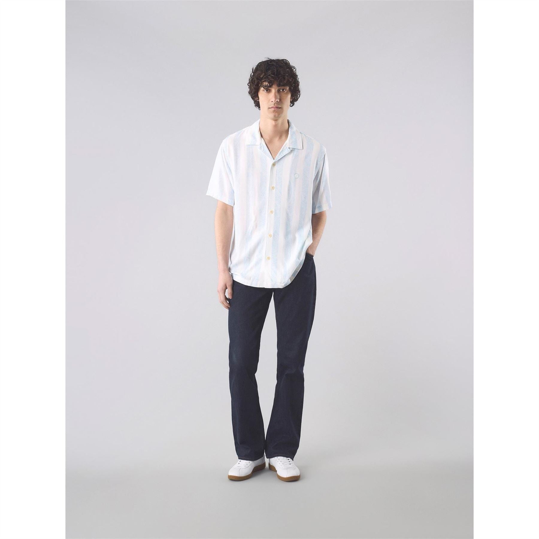Pretty Green Marshall Regular Fit Point Collar Shirt