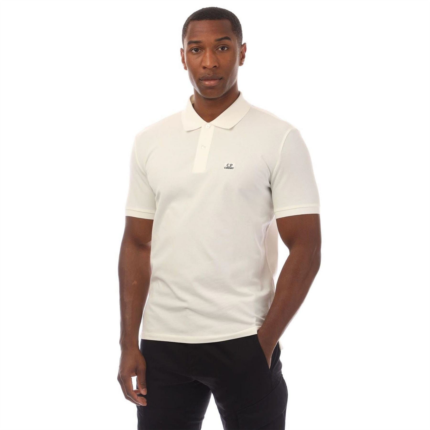 CP Company Piquet Logo Polo Shirt