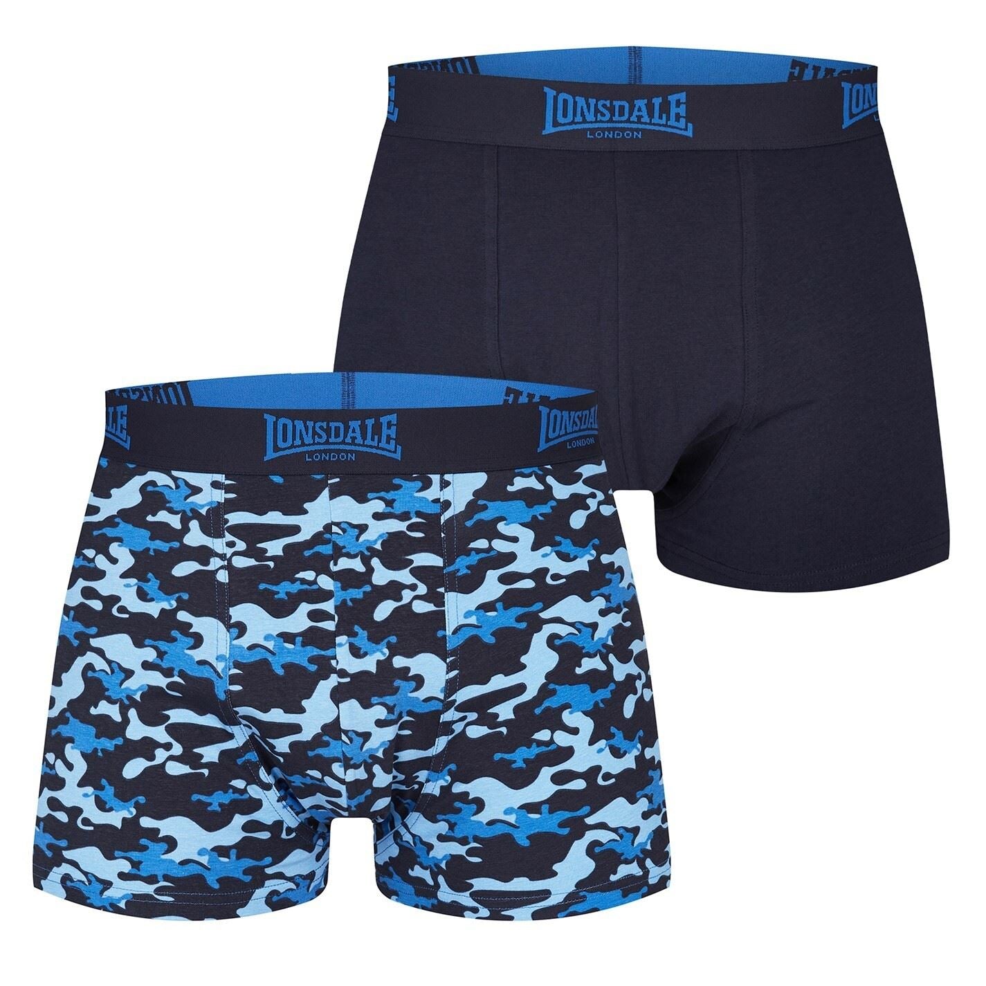 Lonsdale Mens 2 Pack Trunk