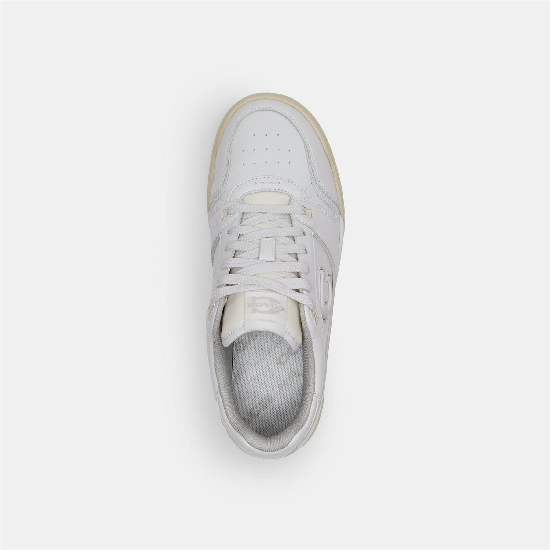 Coach Color Block Embossed Logo Lace-Up Trainers