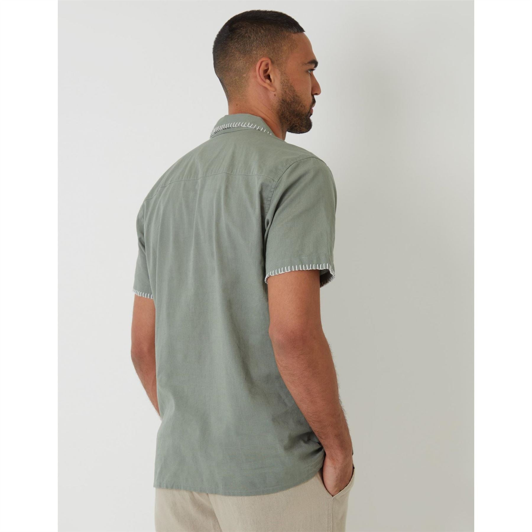 Threadbare Burnley Regular Fit Short Sleeve Shirt