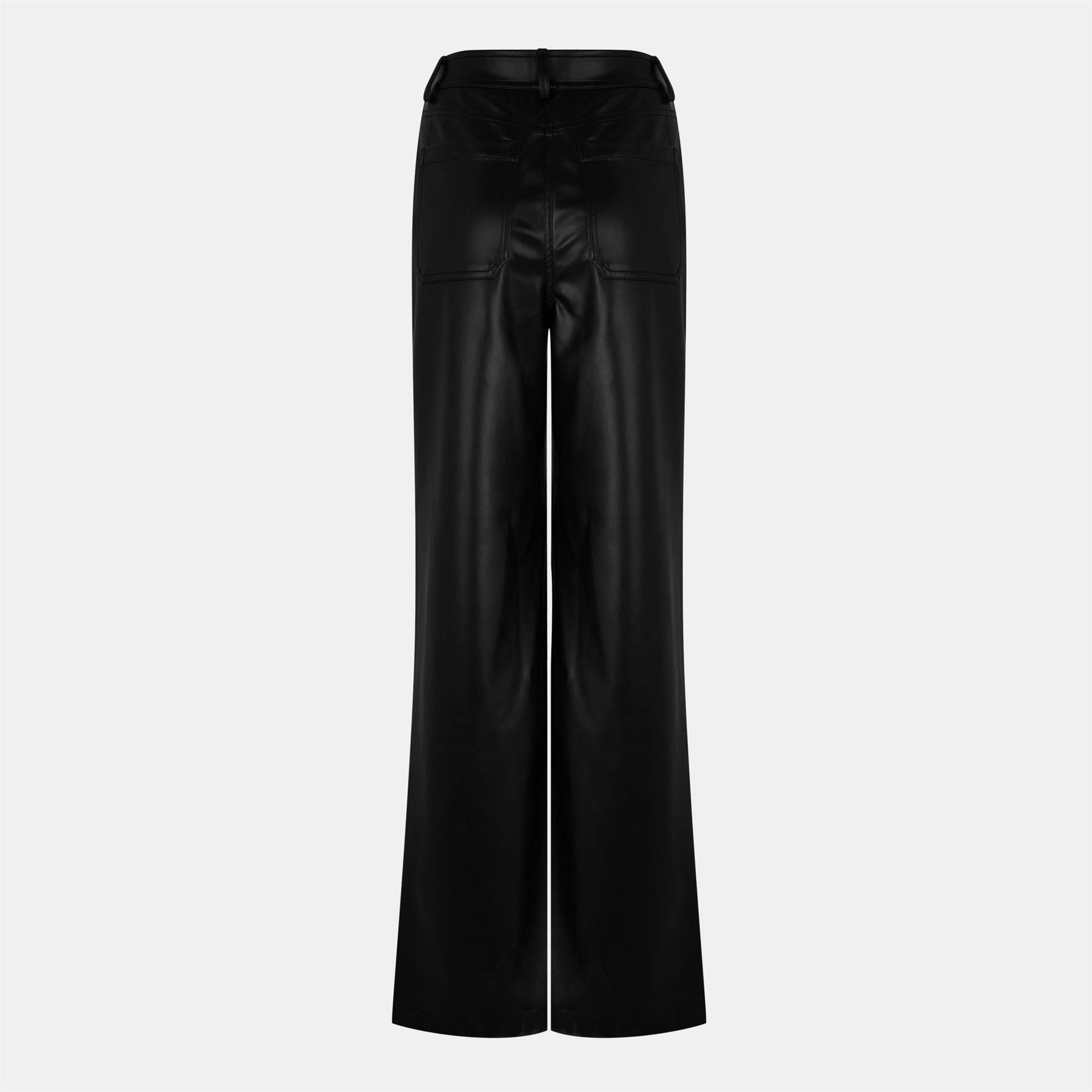 Jack Wills Faux Leather Straight Leg Trousers