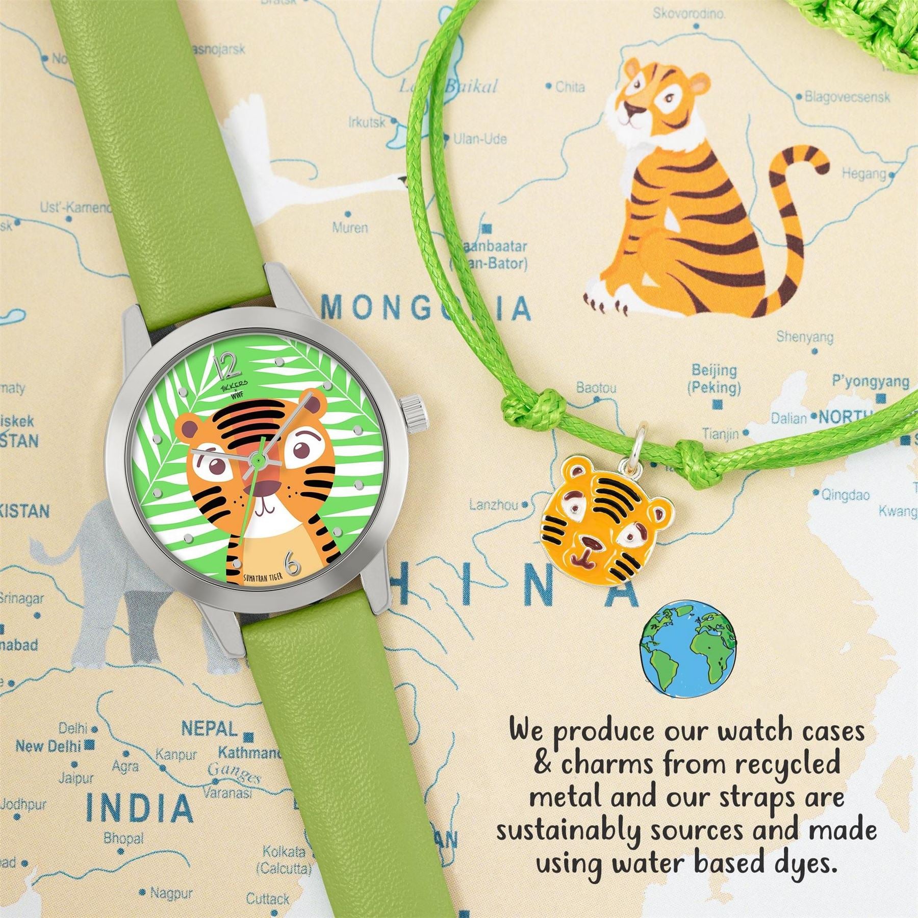 Tikkers Kids Tikker X Wwf Tiger Quartz Watch