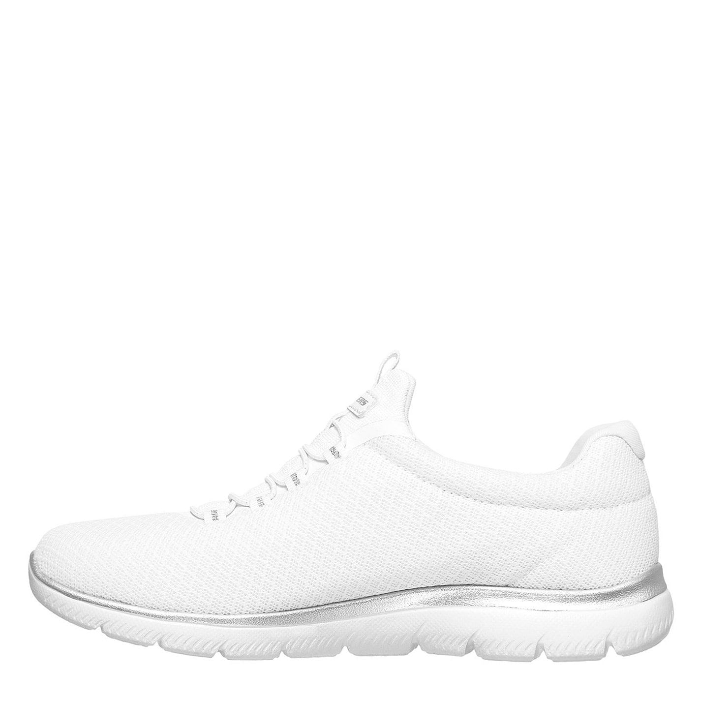 Skechers Mesh Bungee Slip On Memory Foam Low Top Trainers