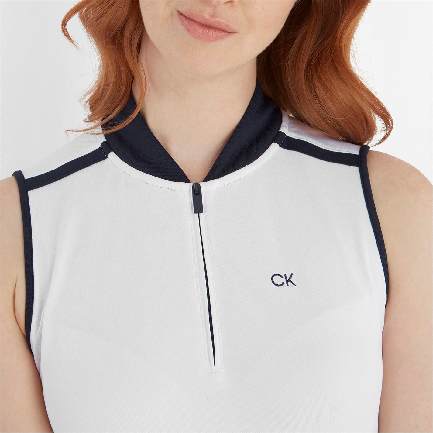 Calvin Klein Golf Sleeveless Mock Neck Tank