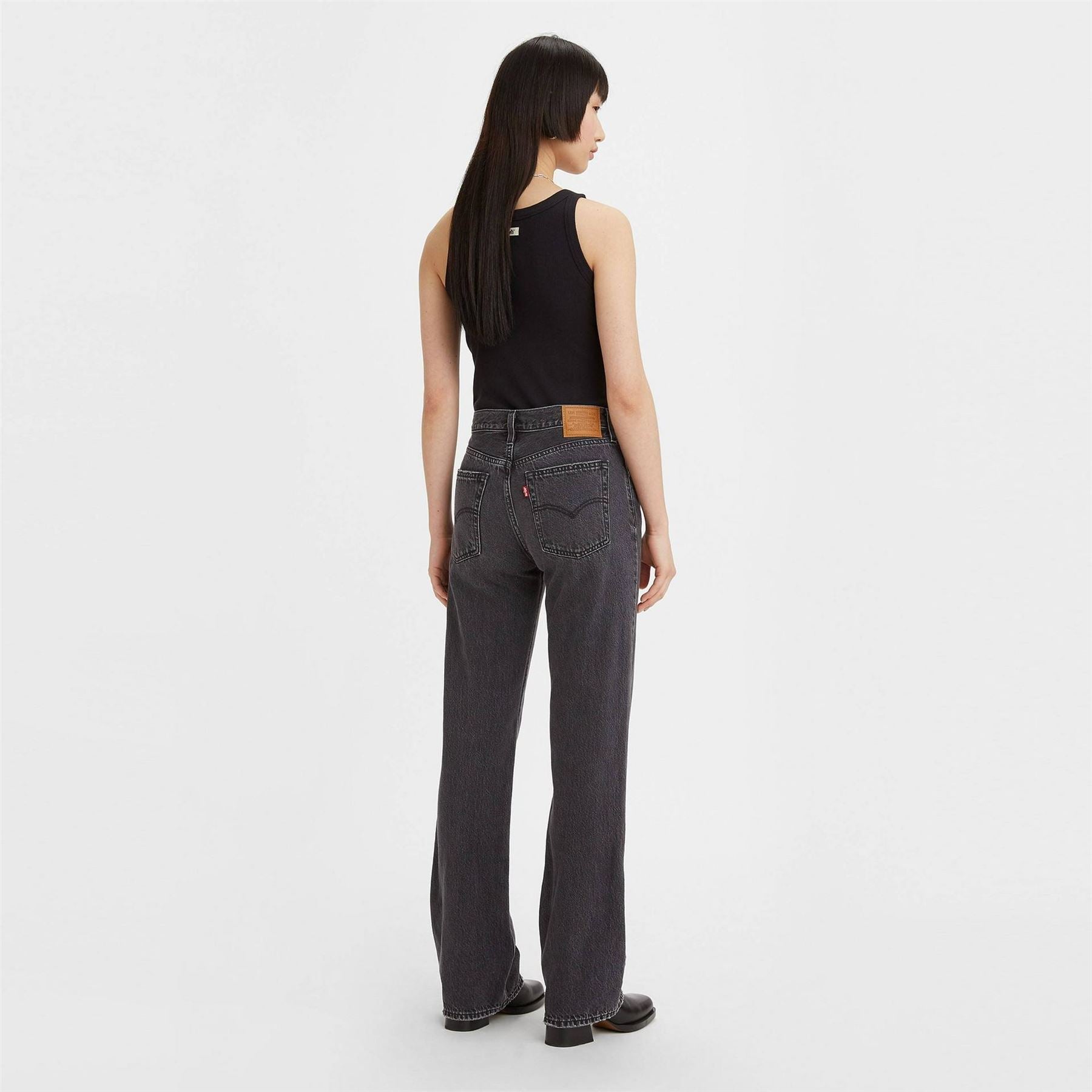 Levis Medium Indigo Baggy Wide Leg Jeans