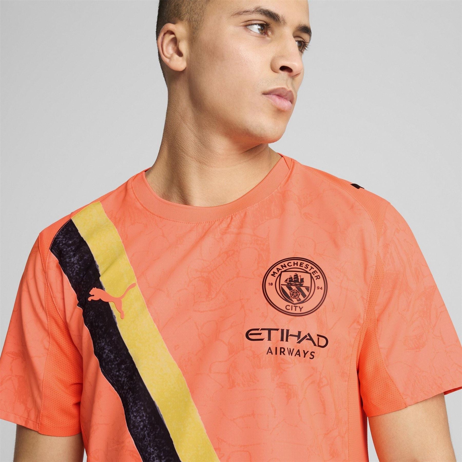 Puma Mens Kidssuper Manchester City Authentic Away Shirt 2025 2026