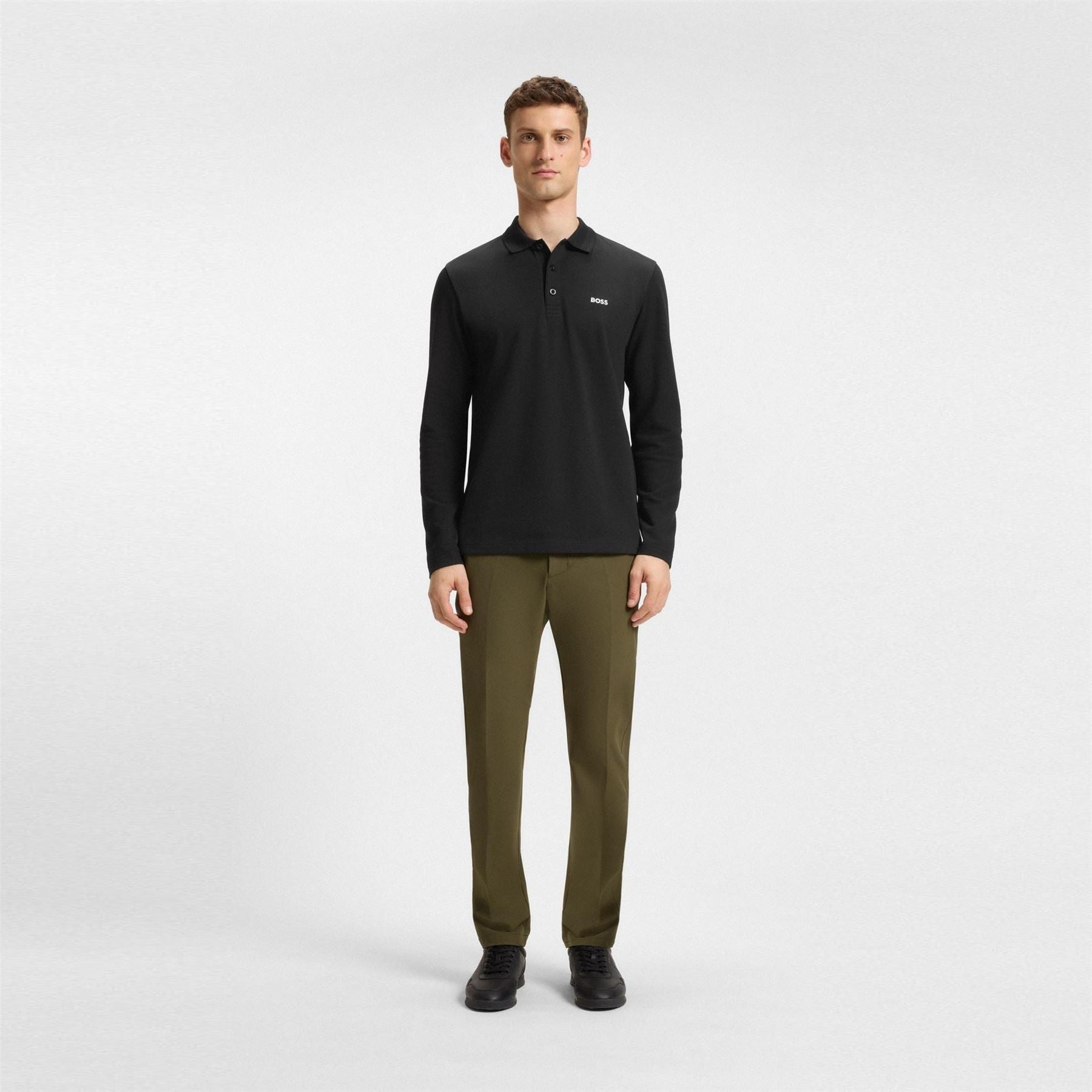 Boss Hbg Plisy Long Sleeve Polo