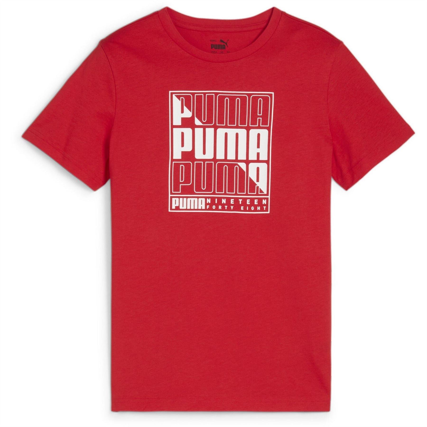 Puma Camo Logo Text Graphic Regular Fit T-Shirt