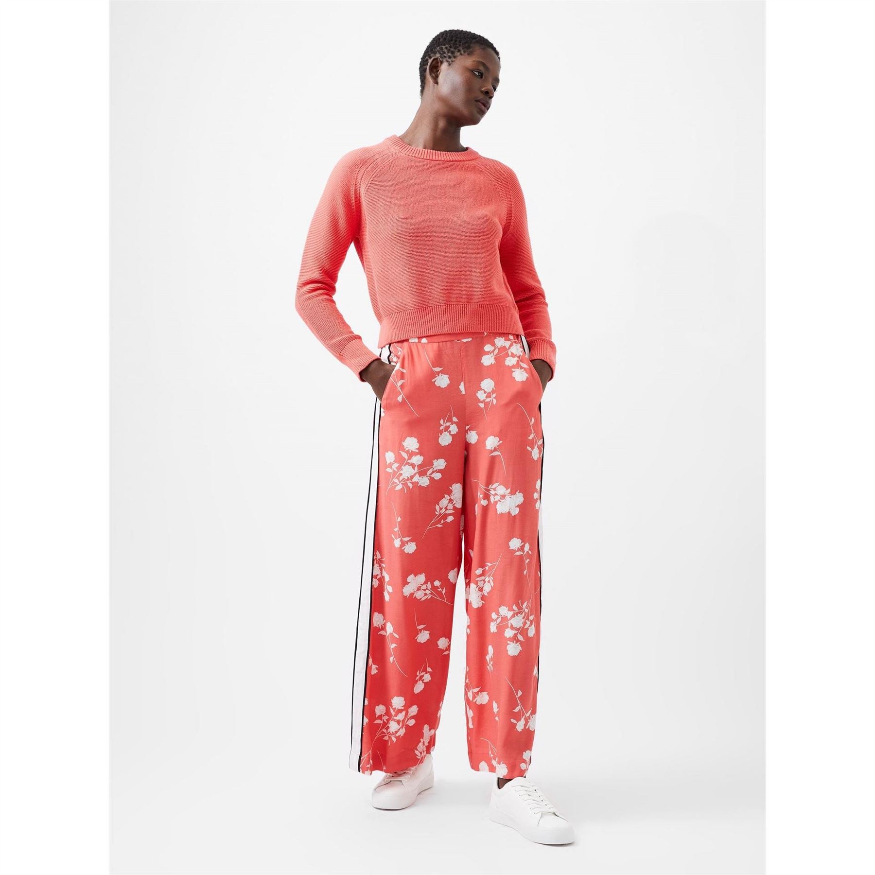 French Connection Lily Crew Neck Relaxed Fit Sweater
