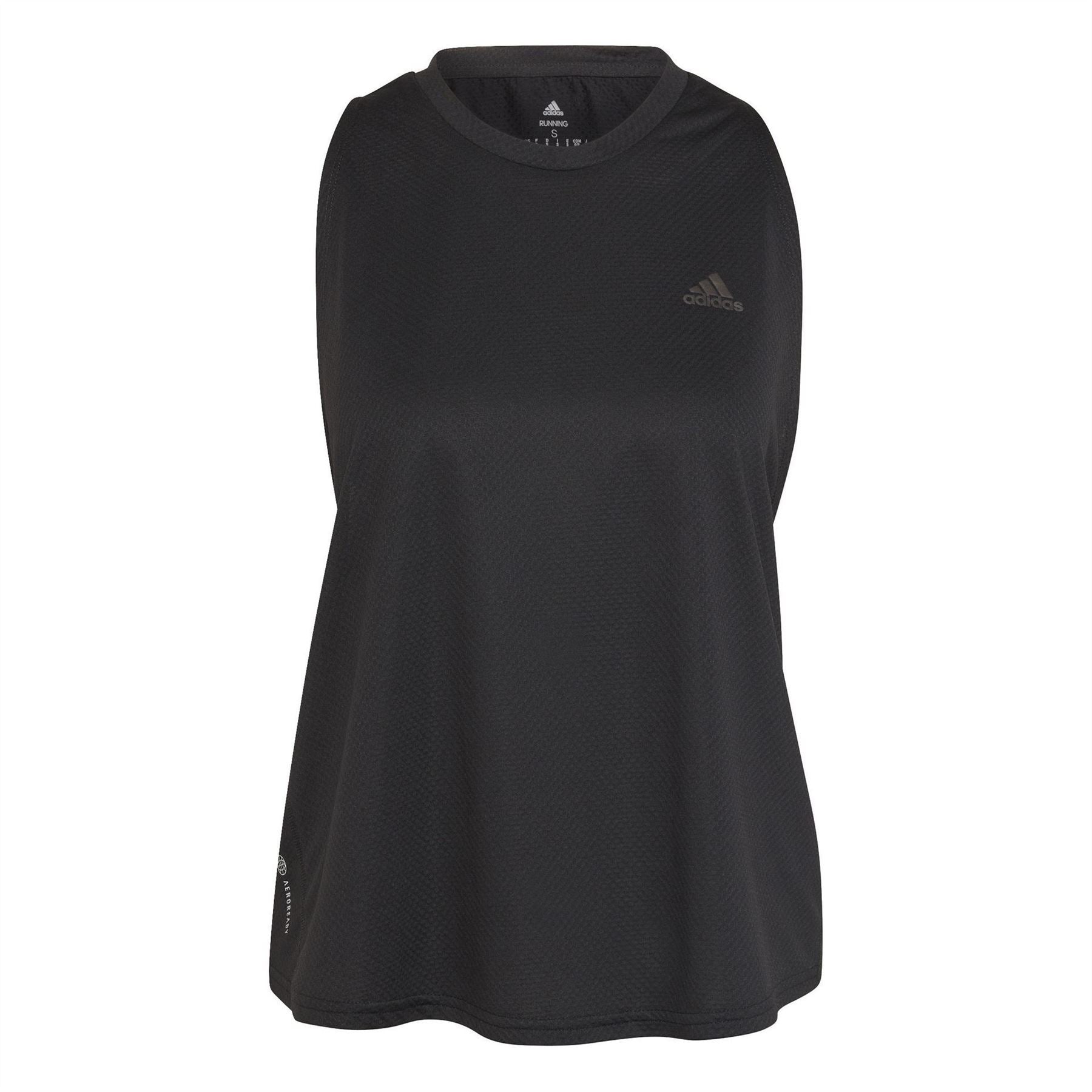 adidas Womens Run Icon 3 Bar Tank Top