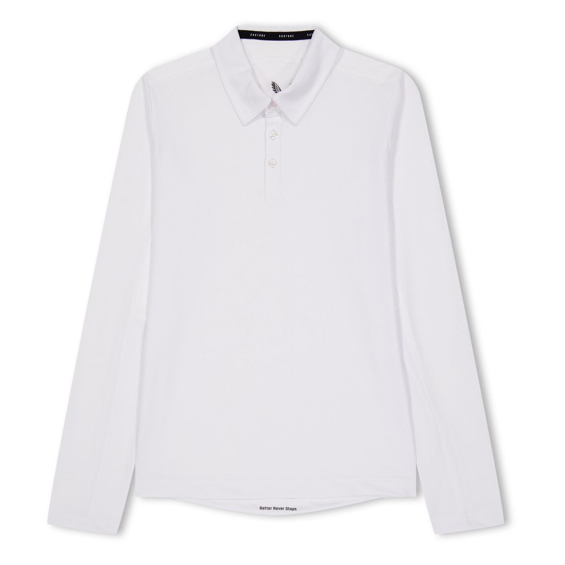 Castore Long Sleeve Cricket Polo Shirt