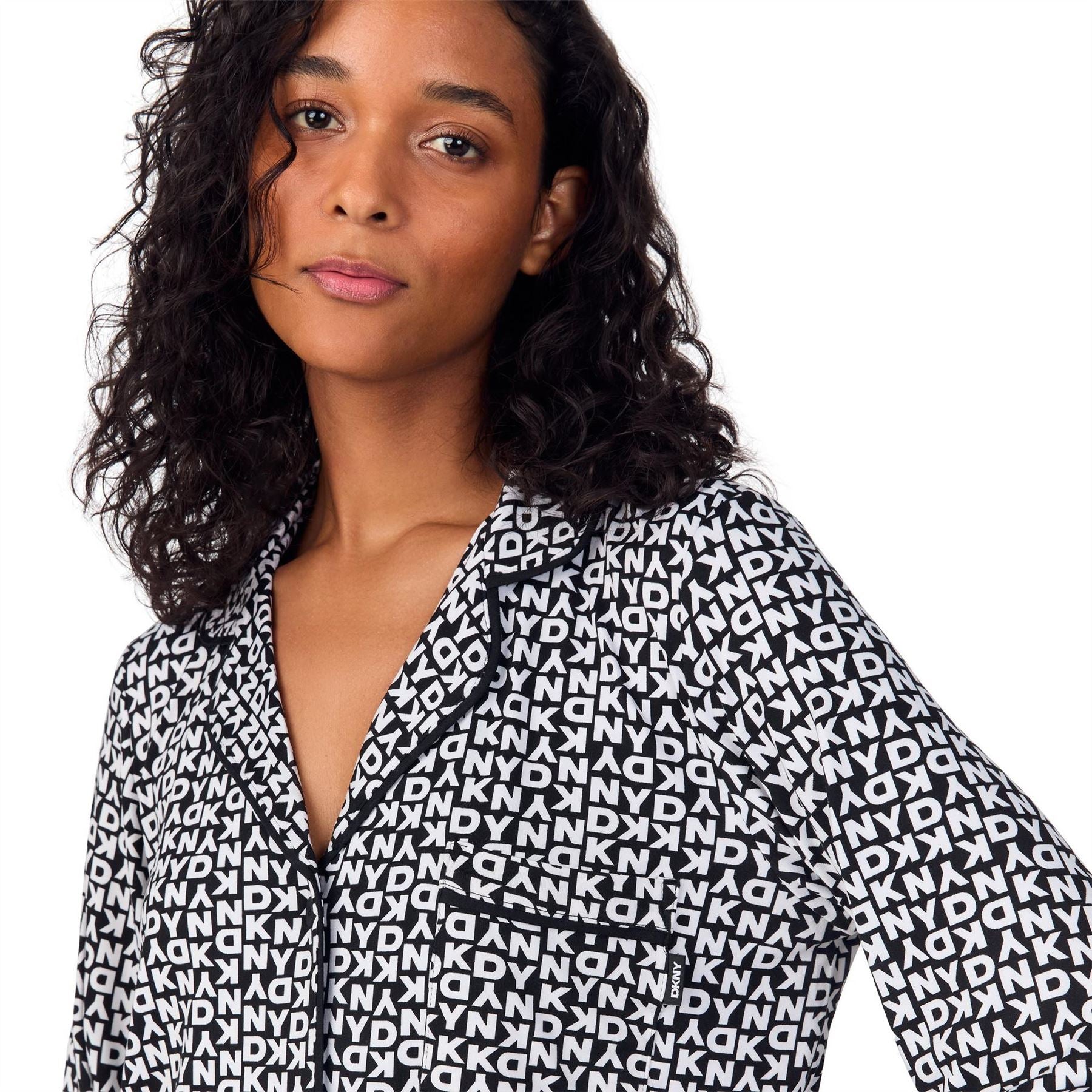 DKNY Print Long Sleeve Pyjama Set