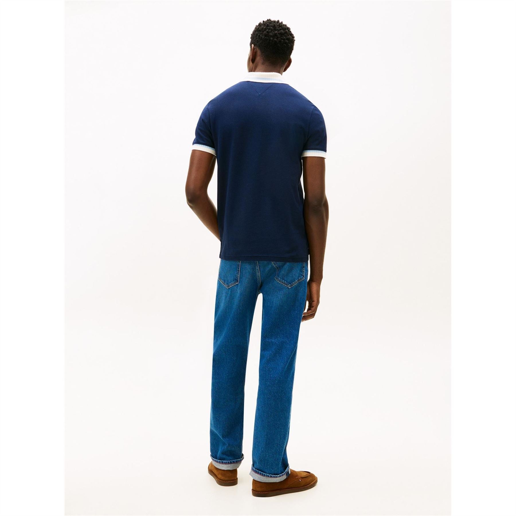 Tommy Hilfiger Cuff Sleeve Collared Regular Fit Polo Shirt