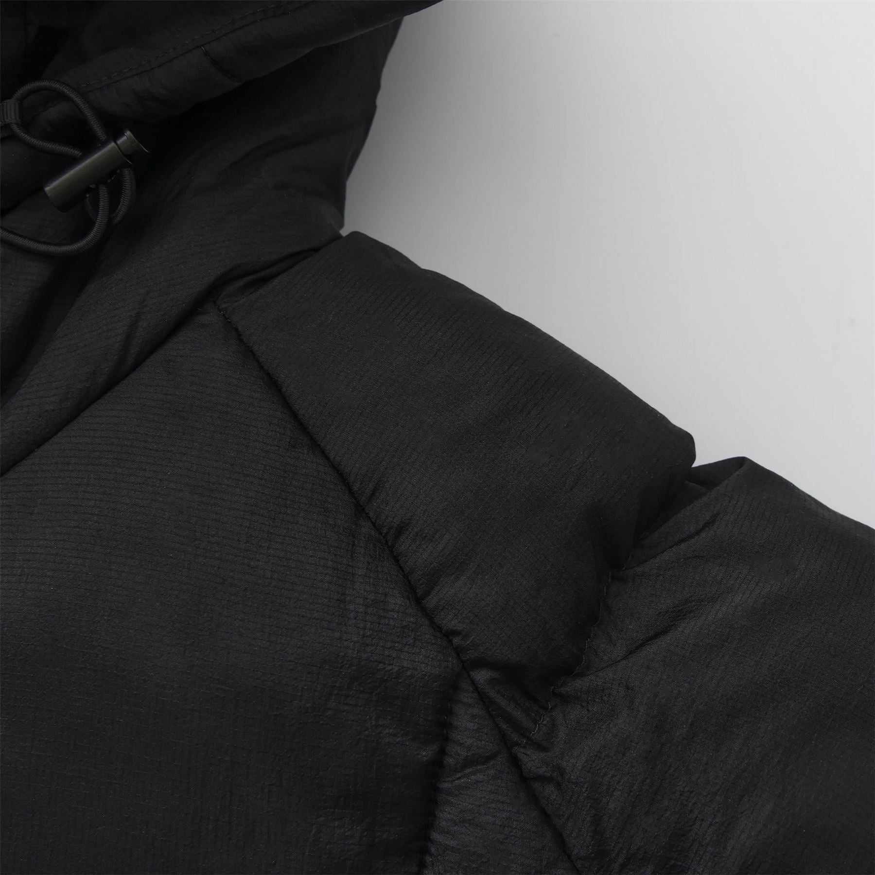 Pretty Green  Baffle Hooded Long Sleeve Short Puffer Jacket