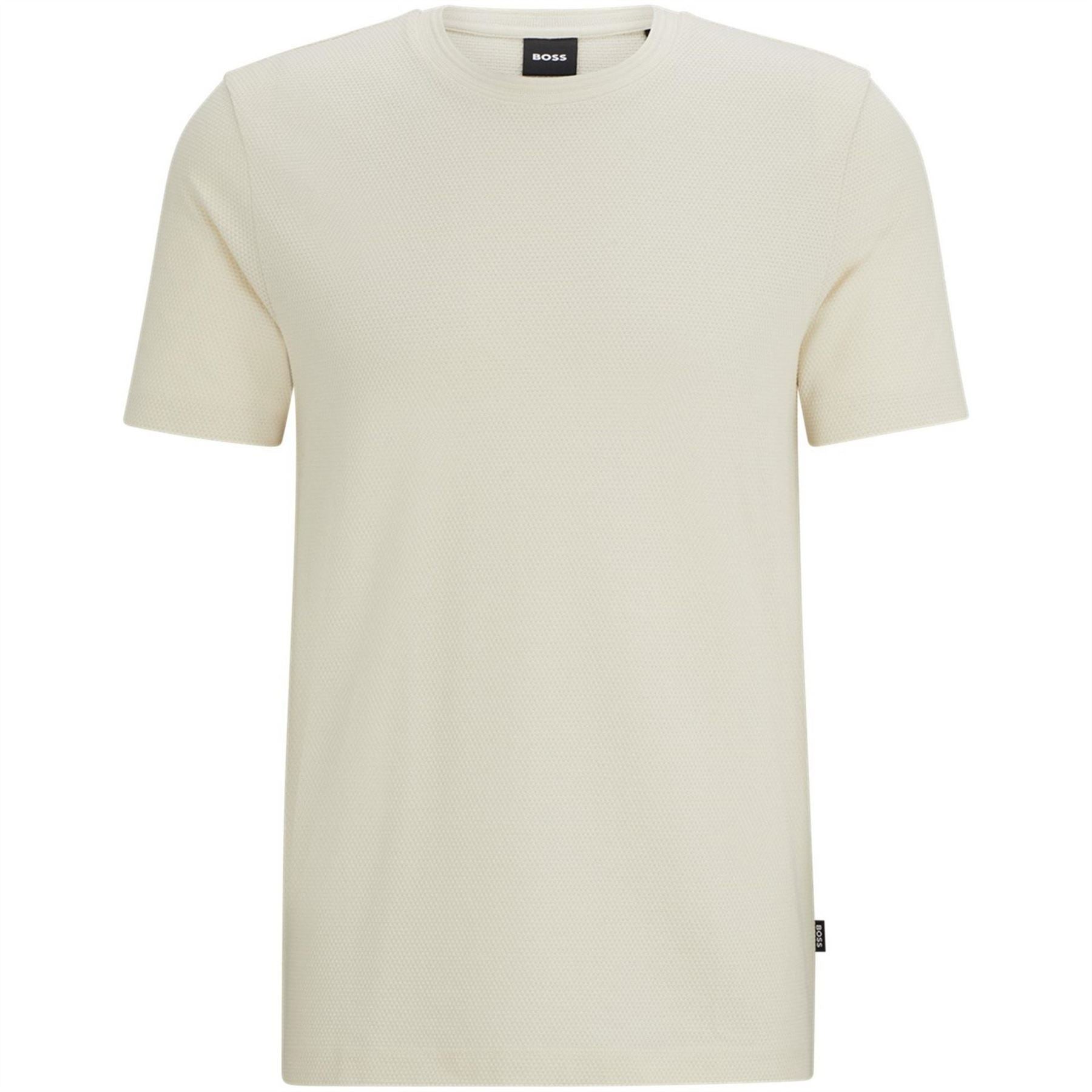 Boss Tiburt Bubble Structure Cotton Short Sleeve T-Shirt