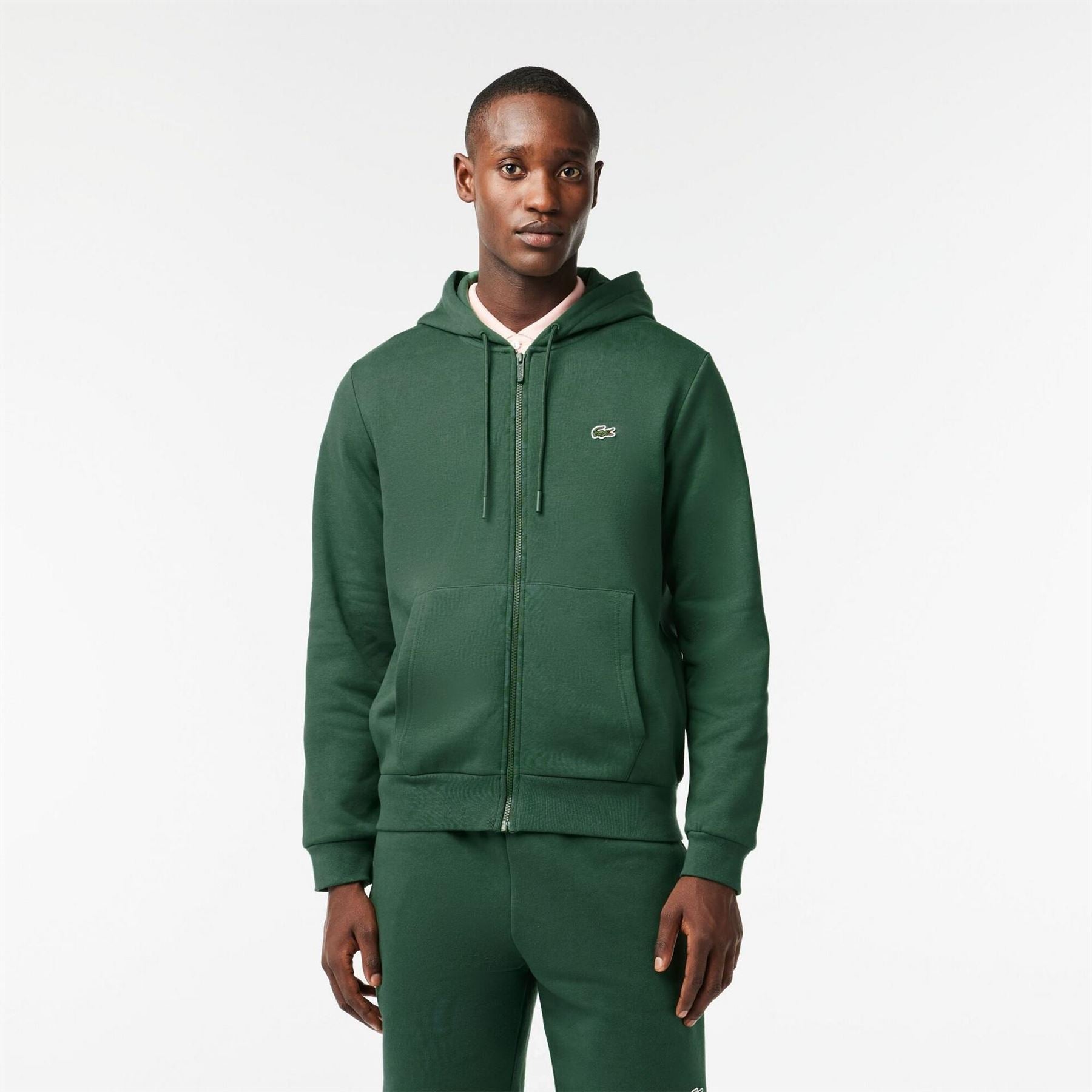 Lacoste Zip Hooded Neck Long Sleeve Sweatshirt