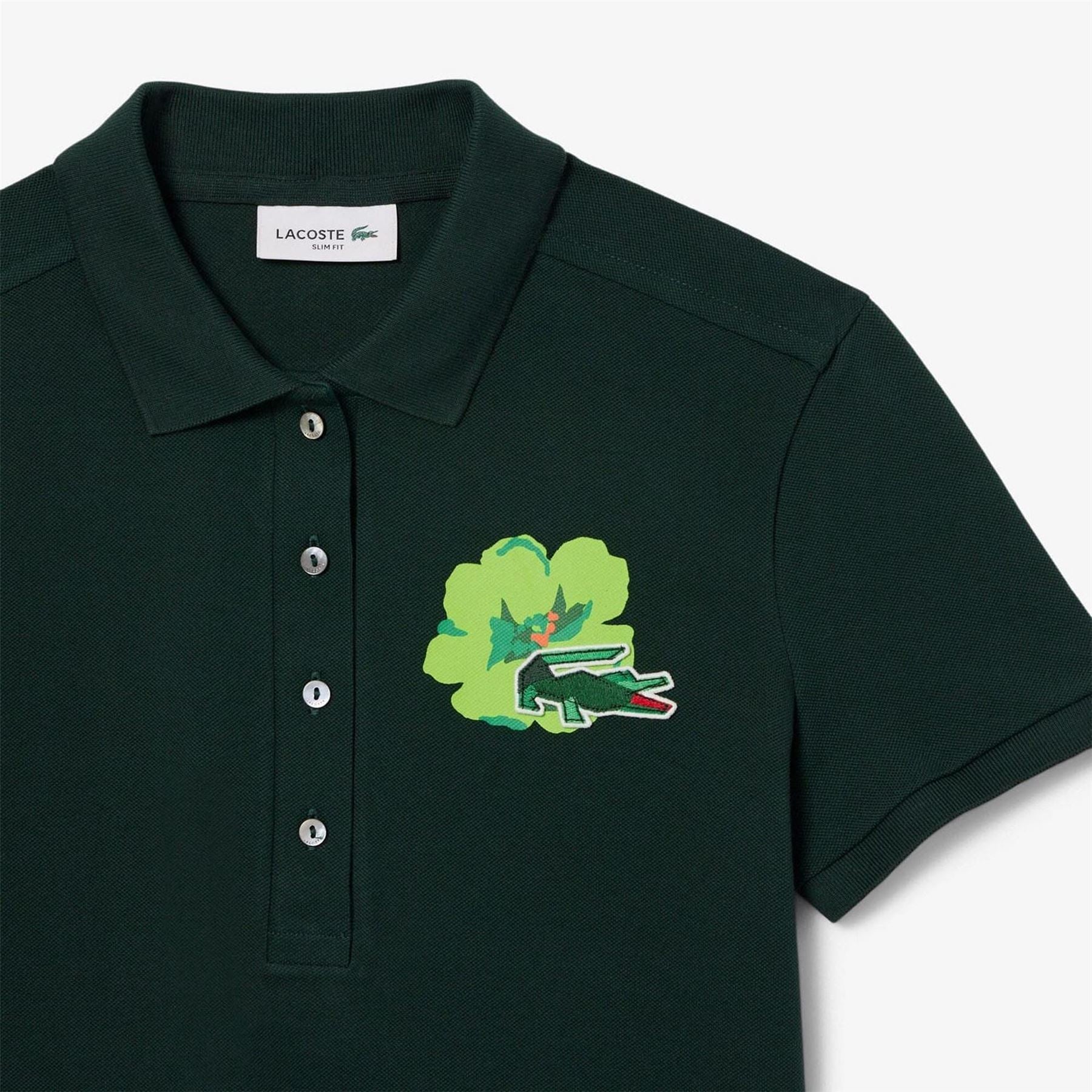 Lacoste Slim Fit L.12.D Stretch Mini Piqué Polo Shirt