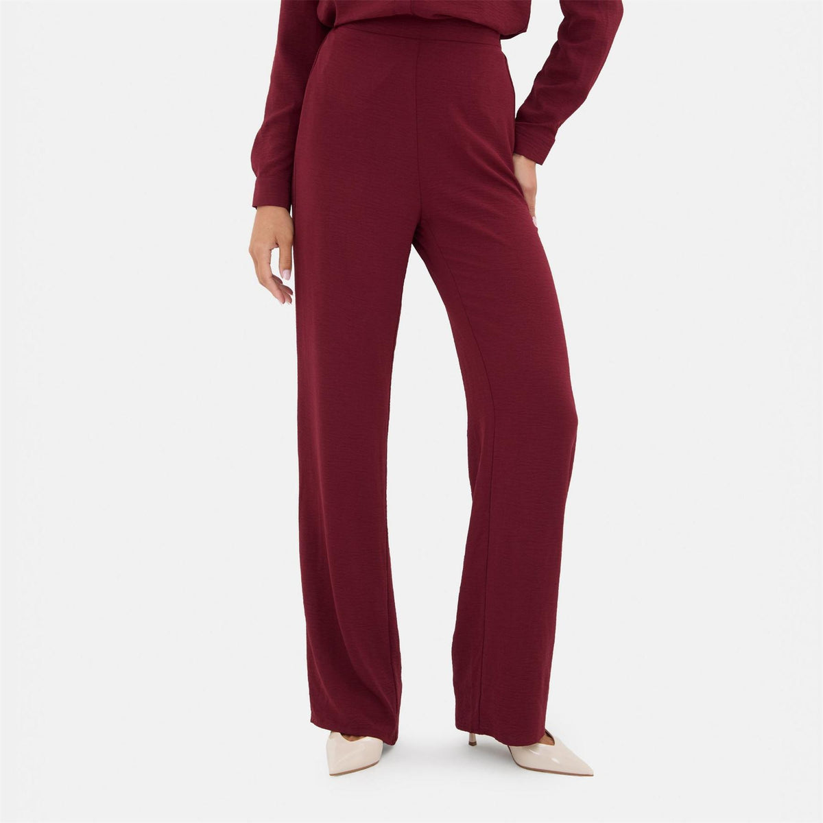 I Saw It First Crepe Wide Leg Trouser