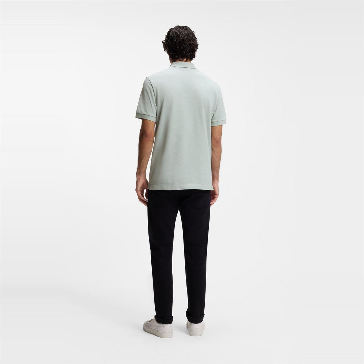 Boss Orange Short Sleeve Quarter Zip Polo Top