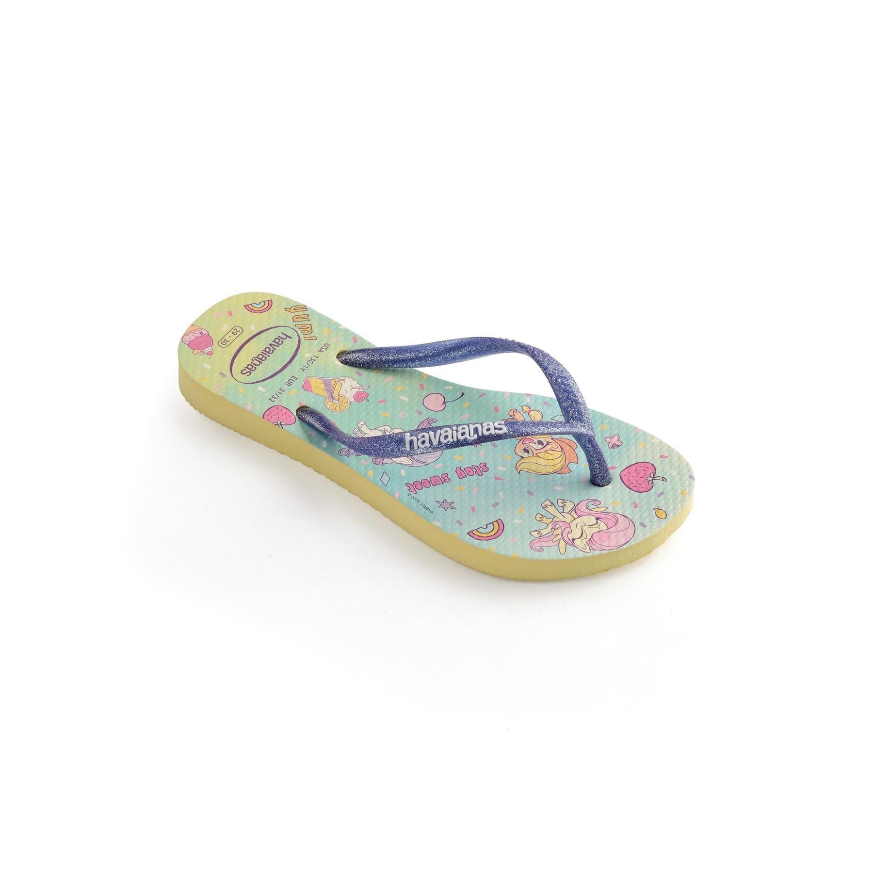 Havaianas Hav. Kids Slim Pony Lemon Flip Flops Womens