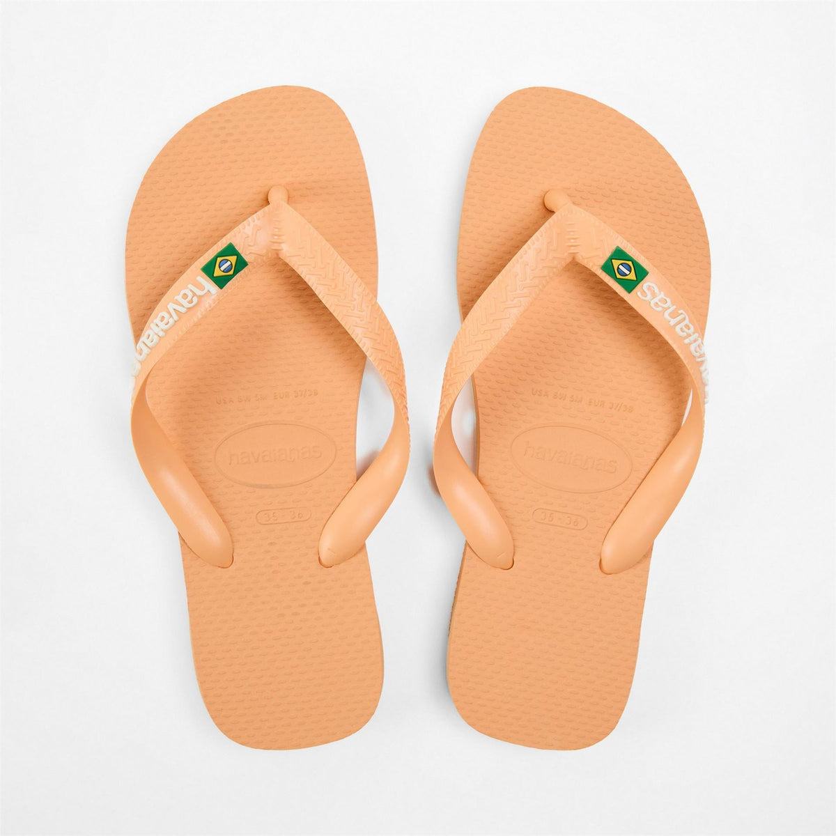 Havaianas Hav. Brasil Logo Ruby Red Flip Flops