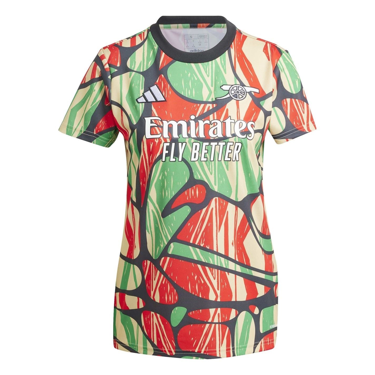 adidas Womens Arsenal Away Pre Match Shirt 2024 2025