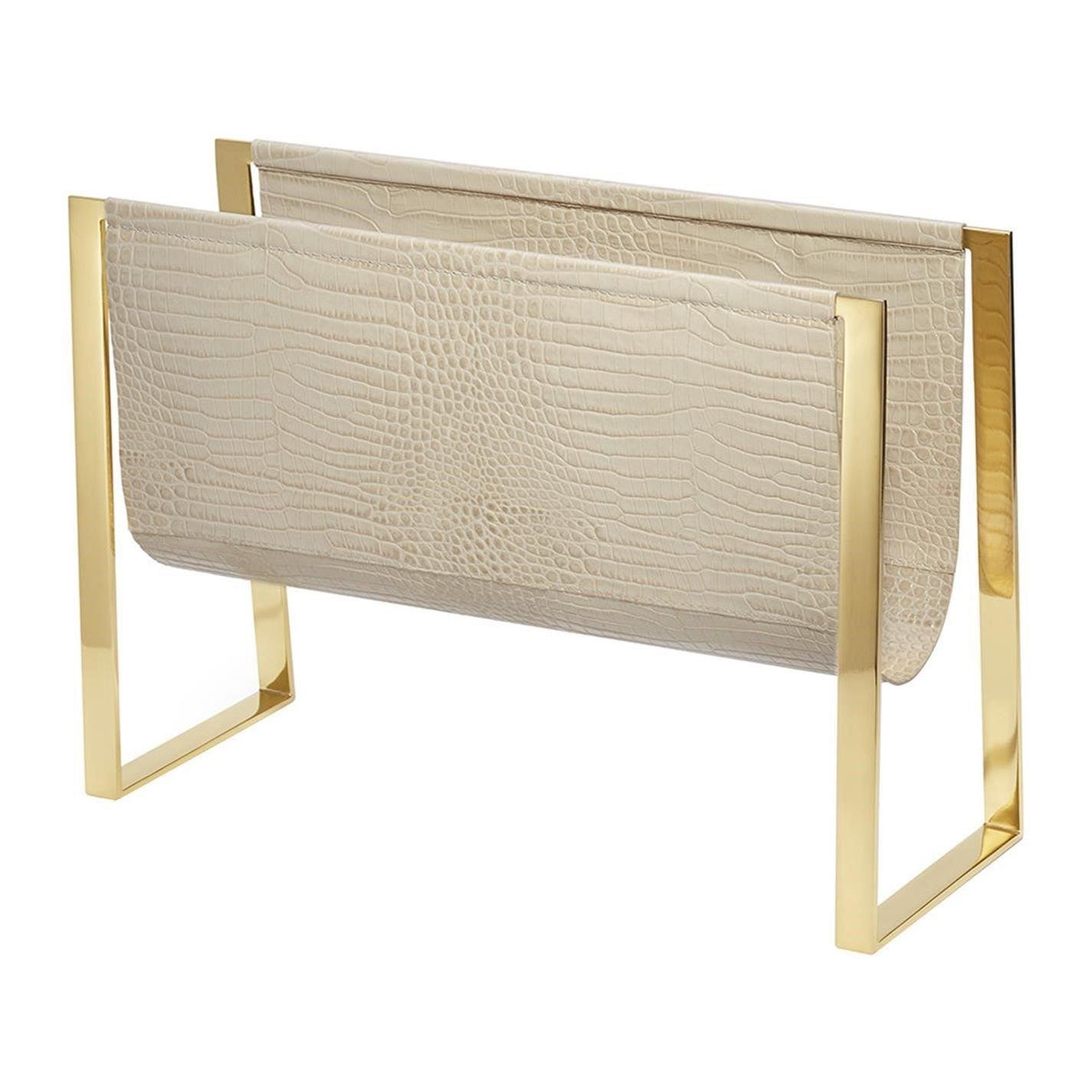 AERIN Classic Croc Magazine Rack