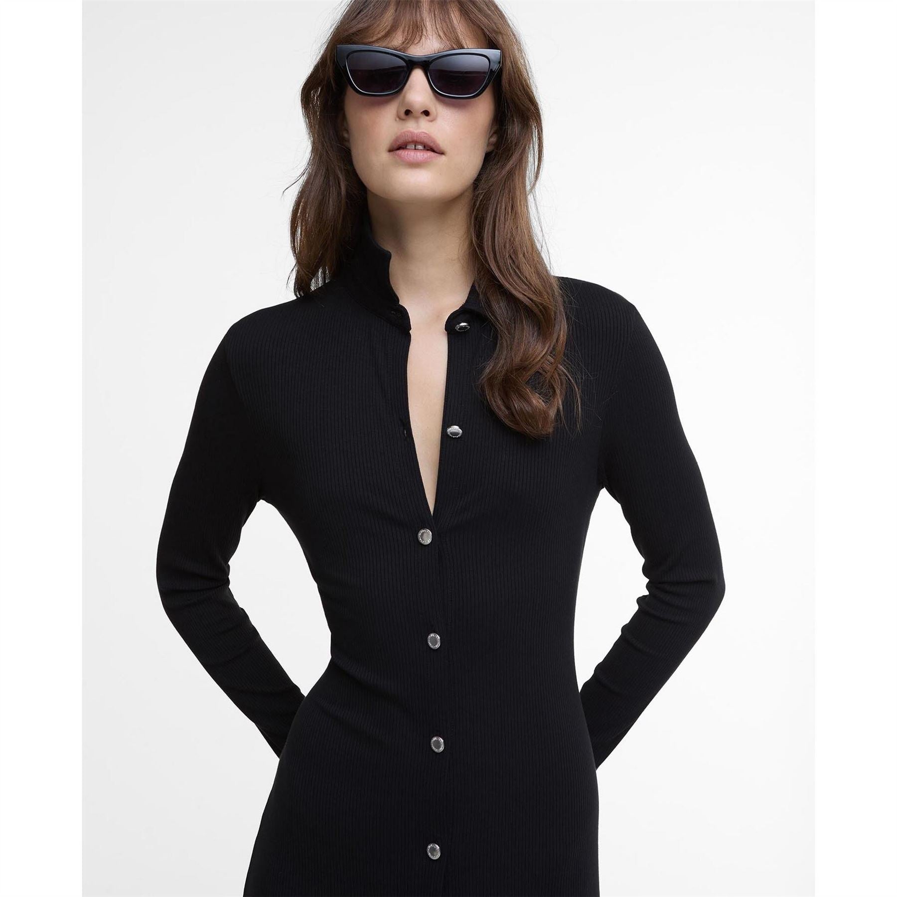 Barbour International Knitted Midi Dress