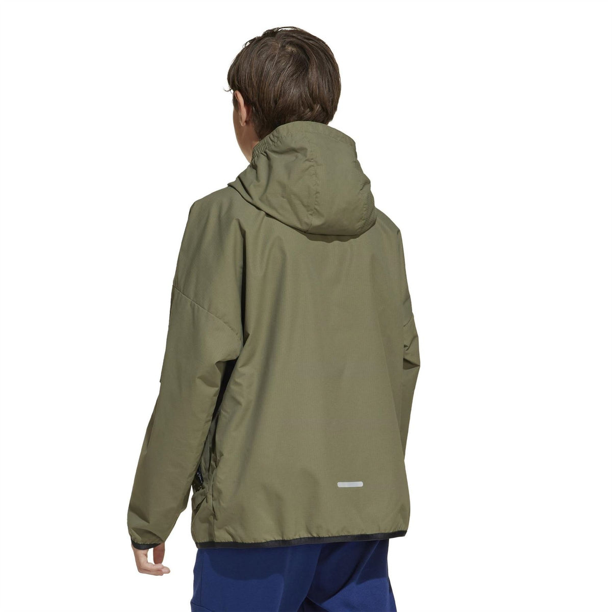 adidas Solid Patterned Hooded Zipped Pocket Cargo Jacket
